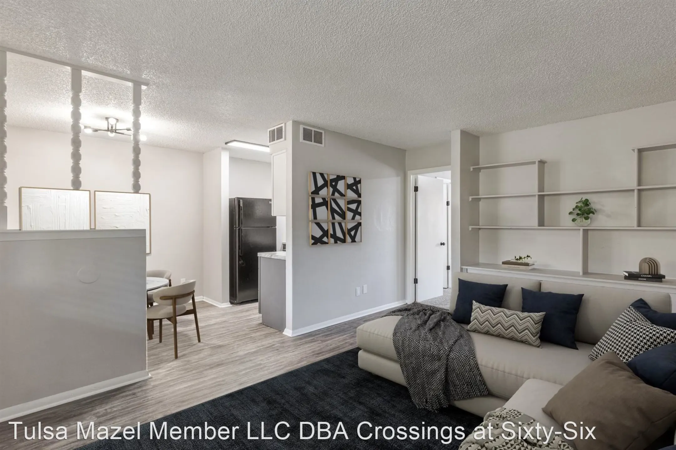 Living Room - Crossings at Sixty Six - Tulsa, OK