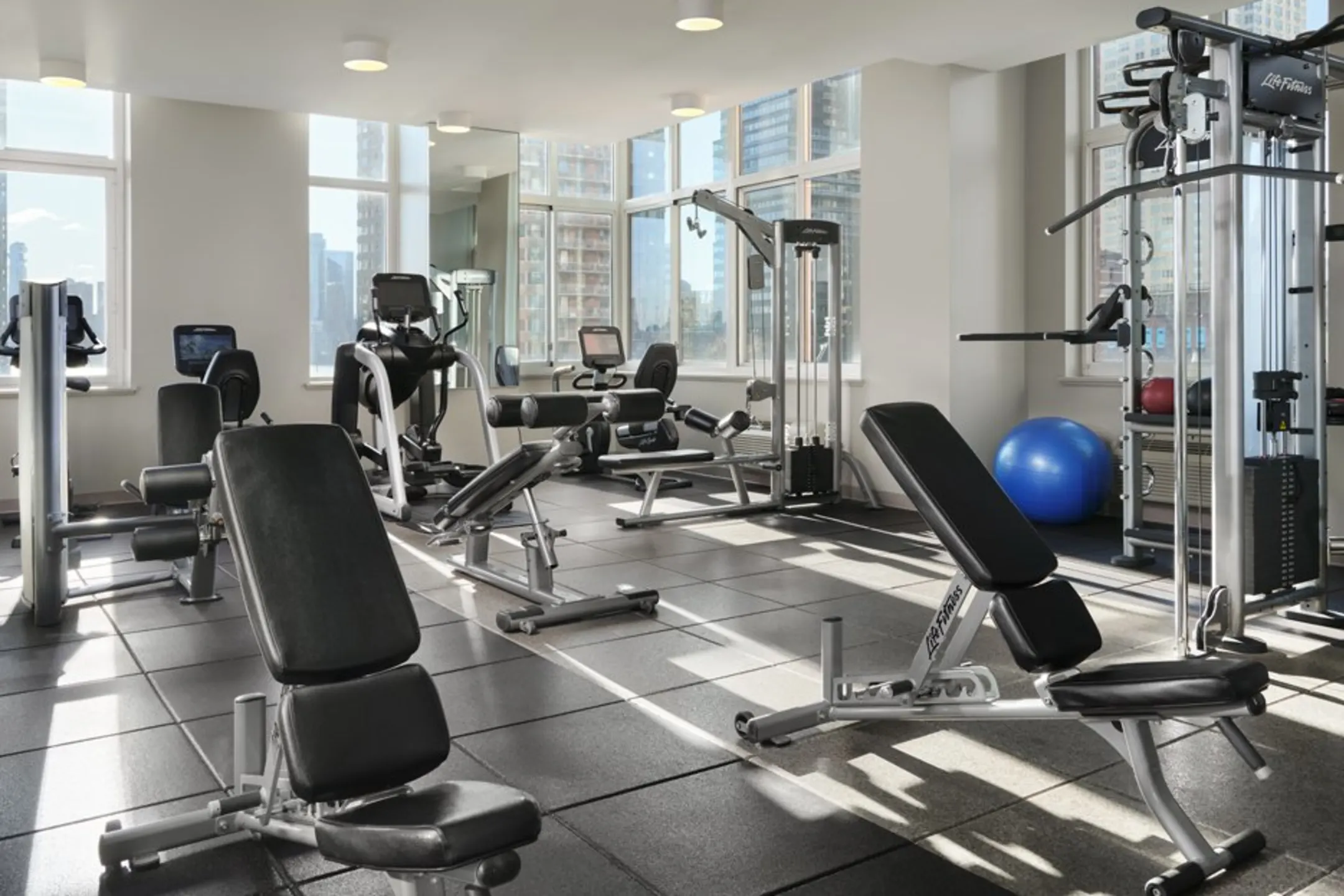 Fitness Weight Room - The BLVD Collection - Jersey City, NJ