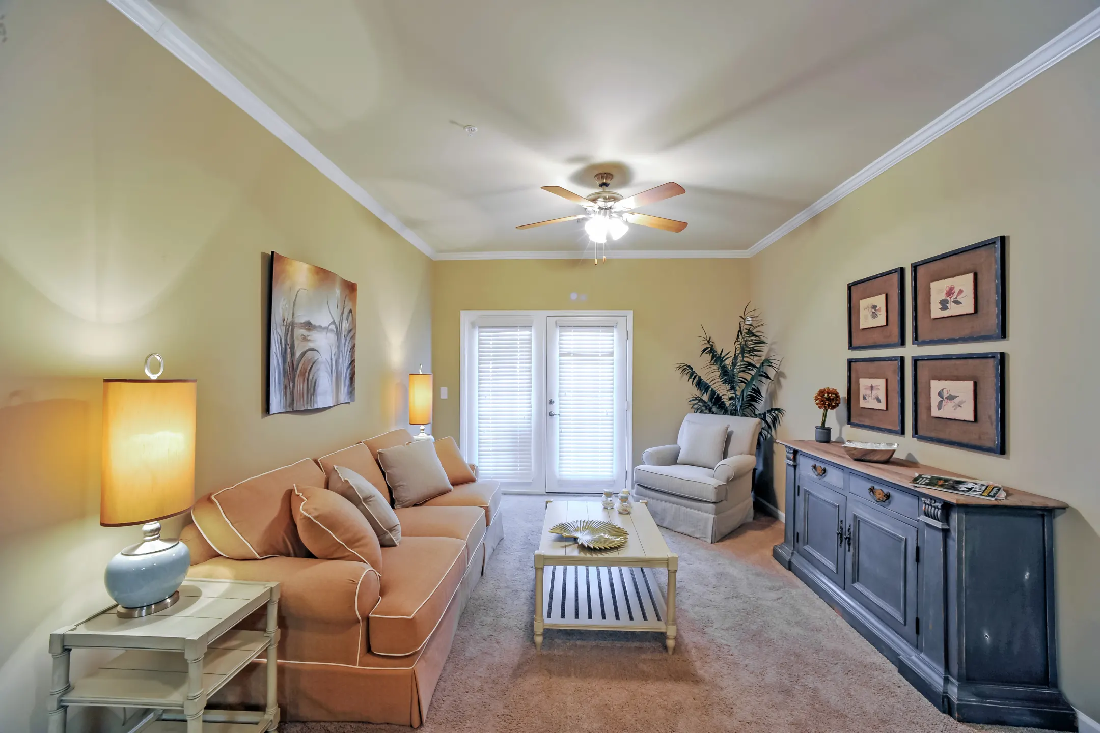 Living Room - Palisades of Jacksonville Apartments - Jacksonville, NC
