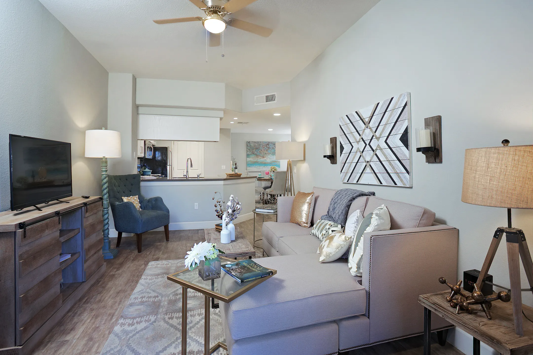 Living Room - San Melia Apartment Homes - Phoenix, AZ