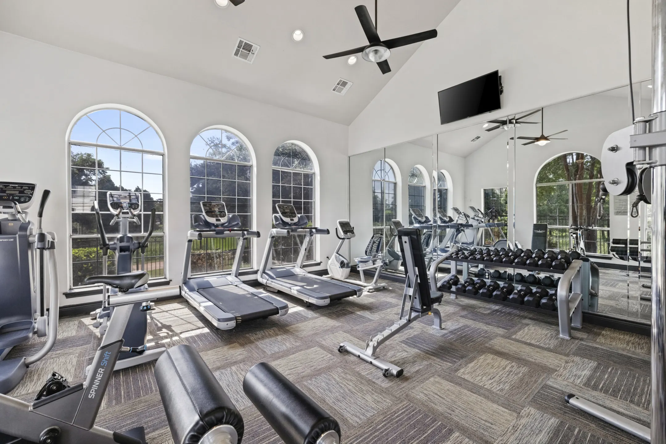 Fitness Weight Room - Gables Central Park - Austin, TX
