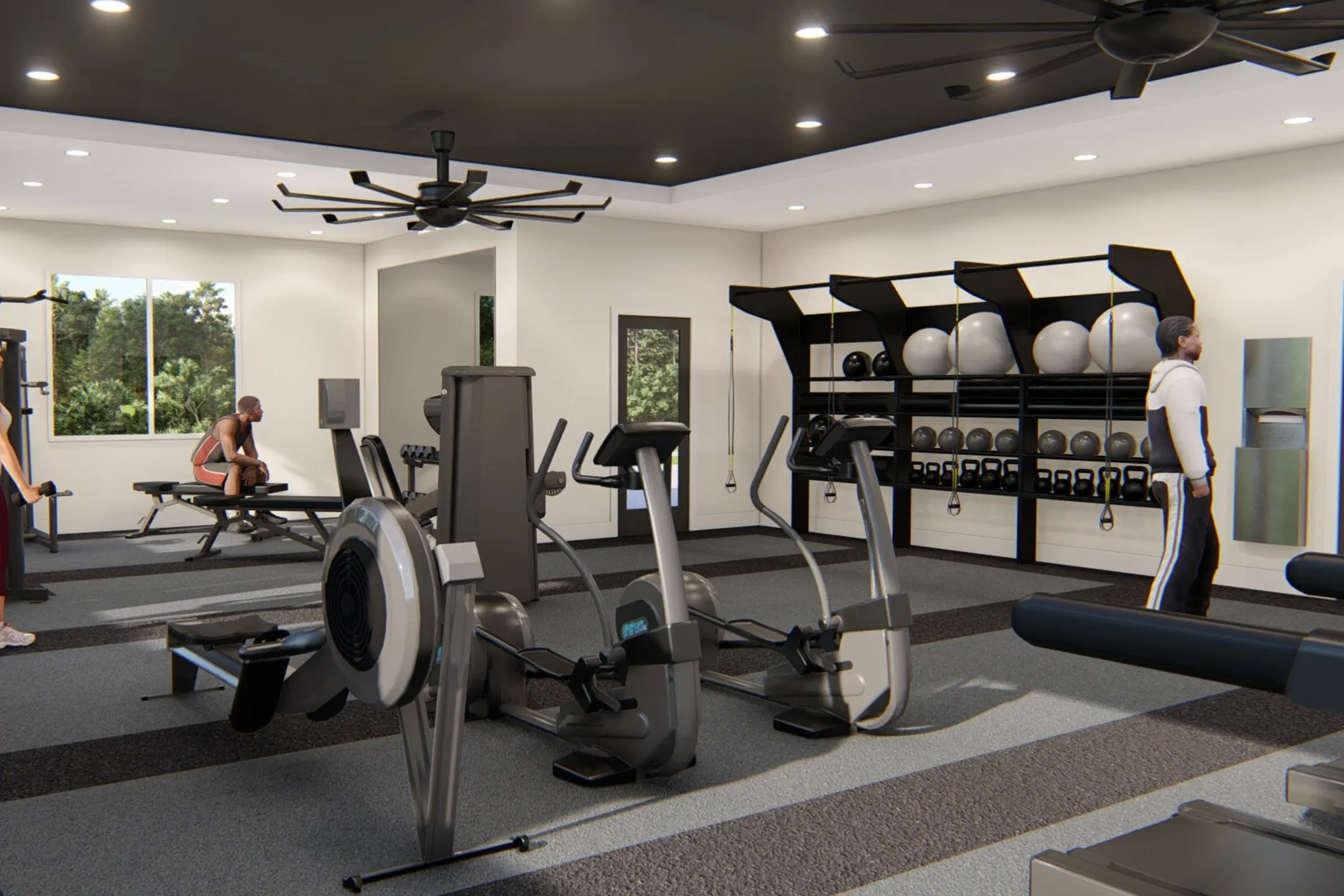 Fitness Weight Room - Mosby Steele Creek - Charlotte, NC