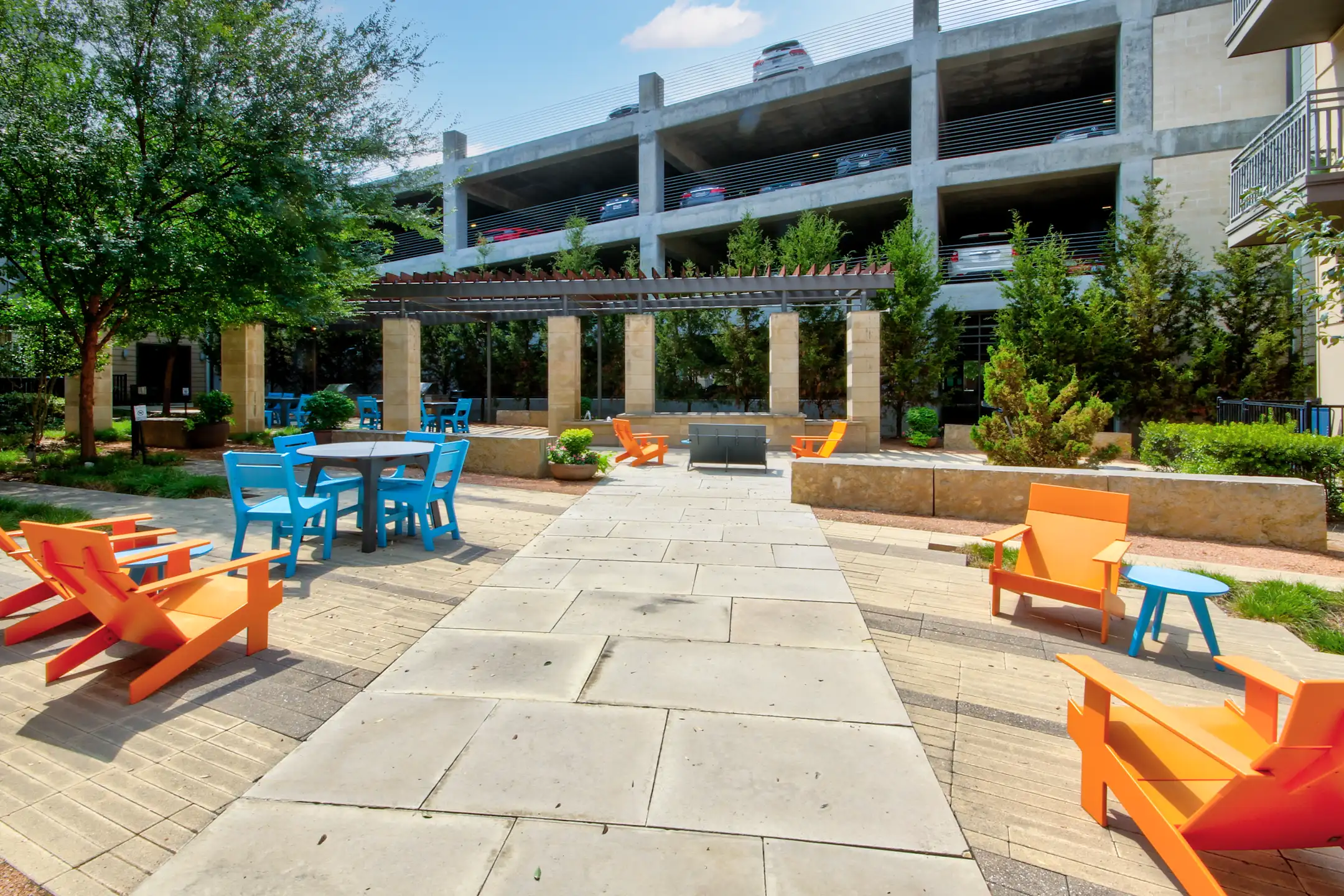 Patio / Deck - Oaks 5th Street Crossing at City Center - Garland, TX