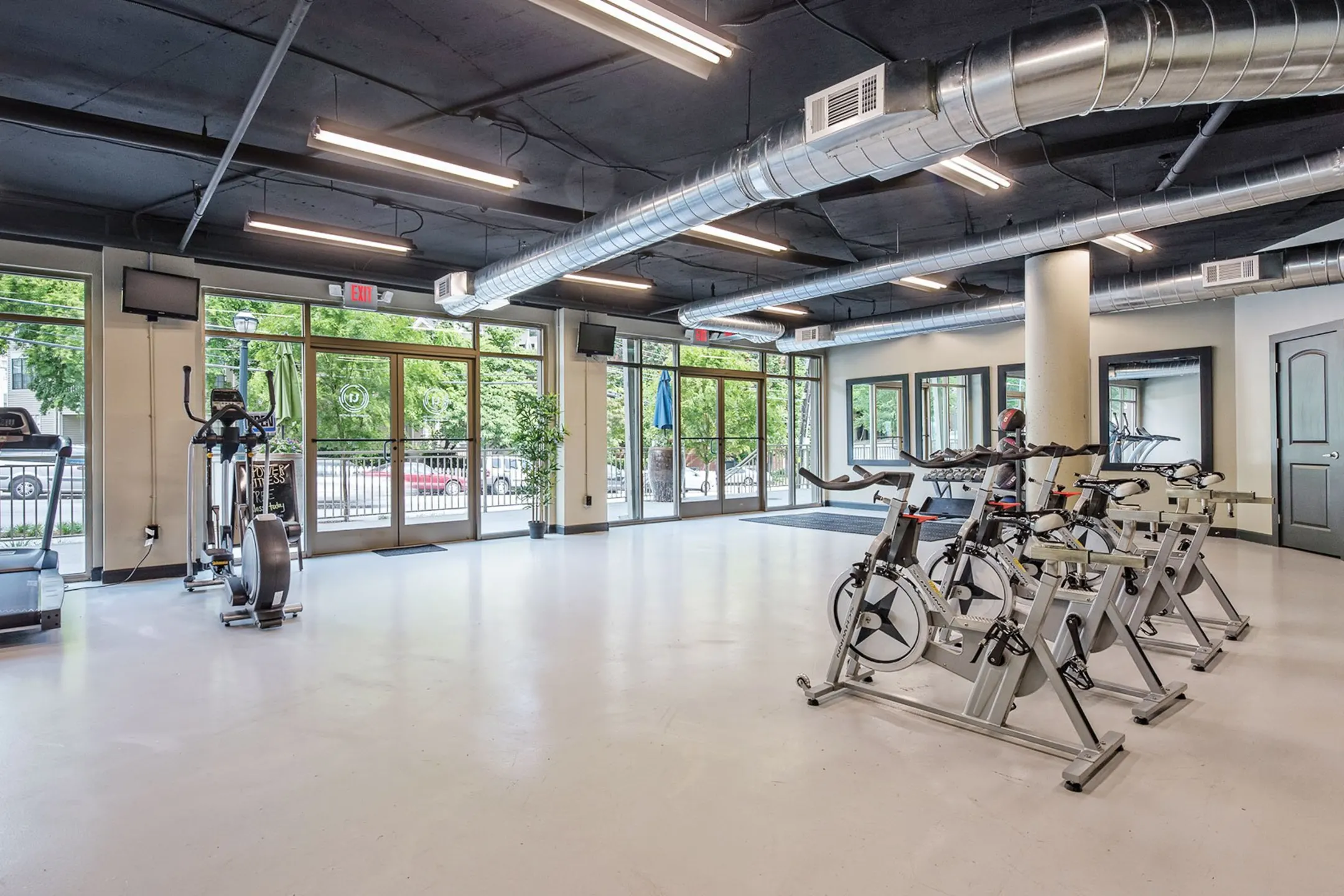 Fitness Weight Room - 1045 on the Park Apartment Homes - Atlanta, GA