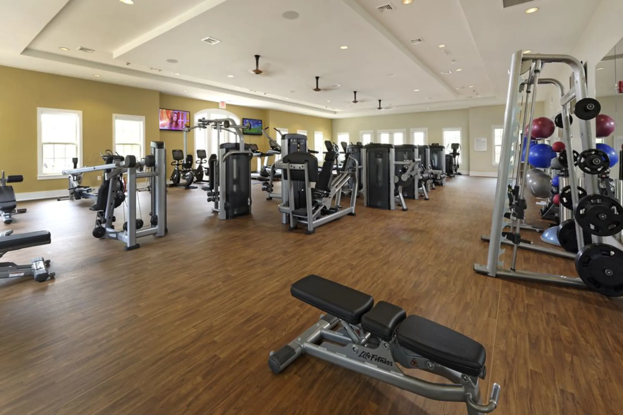 Fitness Weight Room - Avalon Falls Church - Falls Church, VA