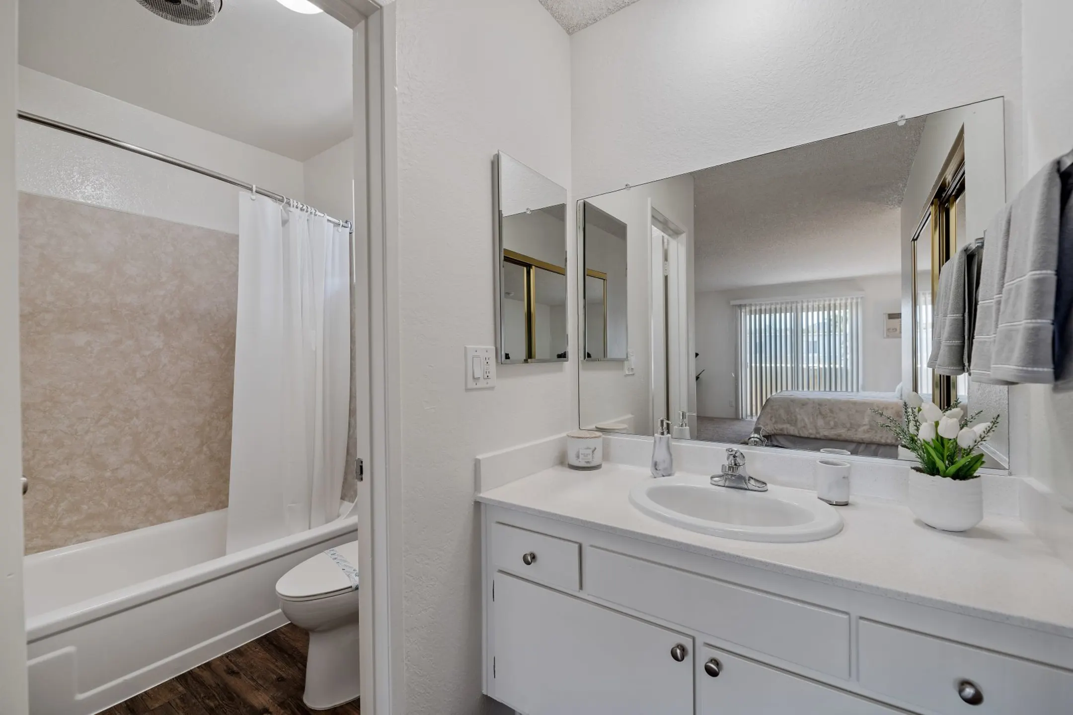 Bathroom - The Newporter Apartments - Tarzana, CA