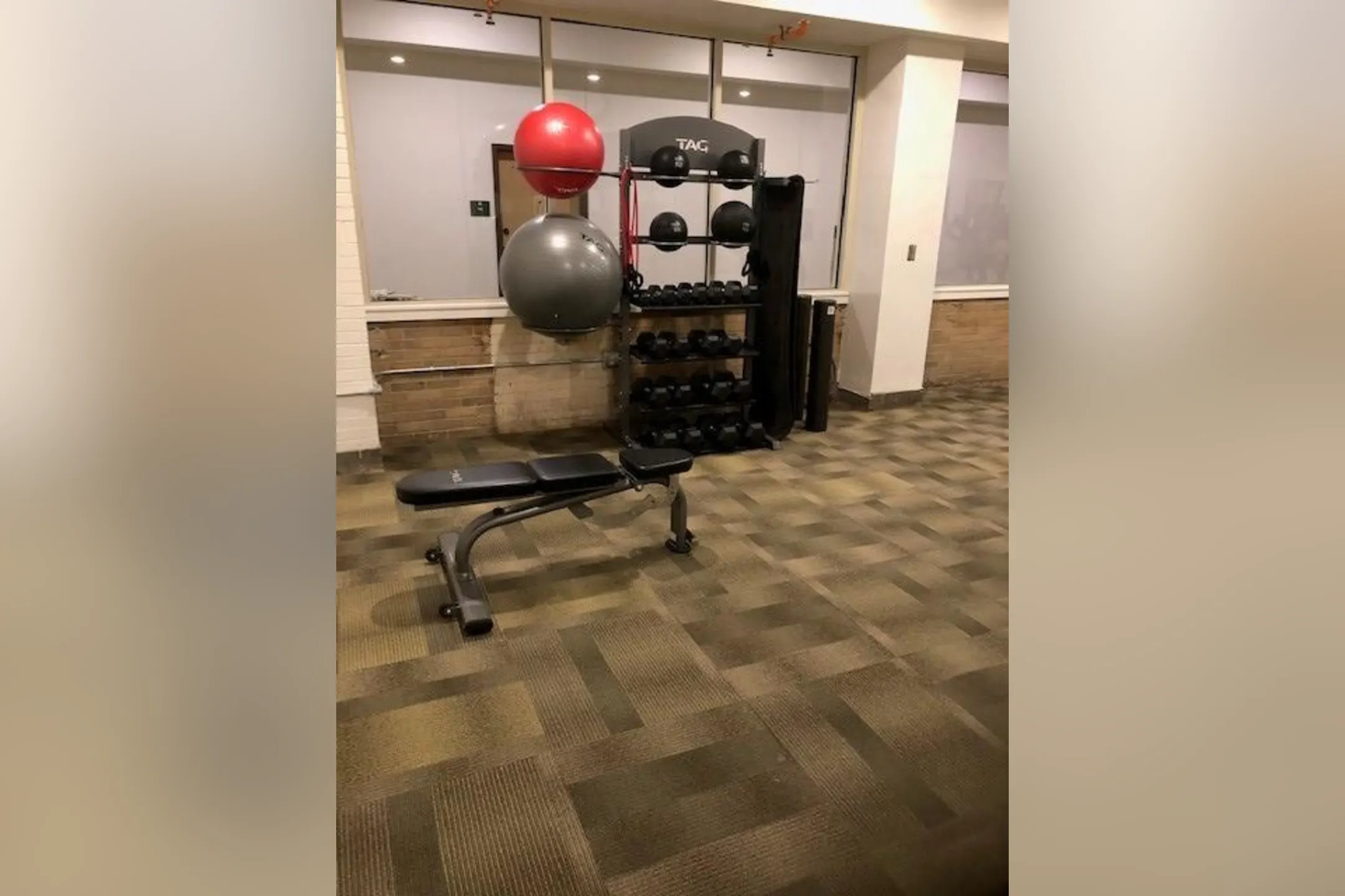 Fitness Weight Room - Hawthorne School Apartments - University City, MO