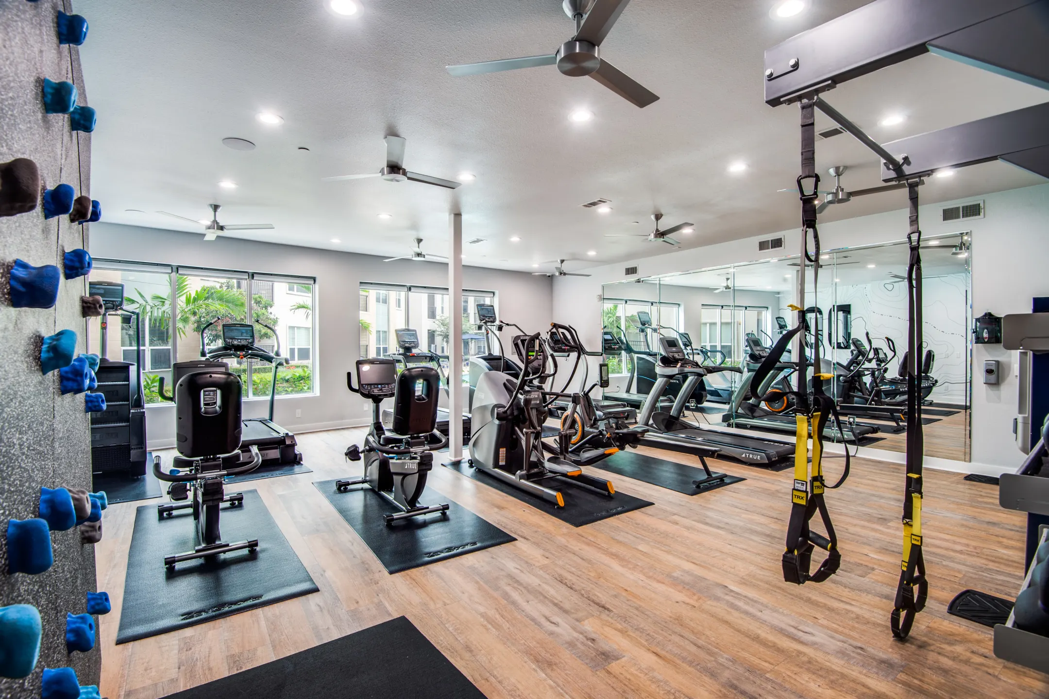 Fitness Weight Room - The Lofts at CityCentre - Houston, TX