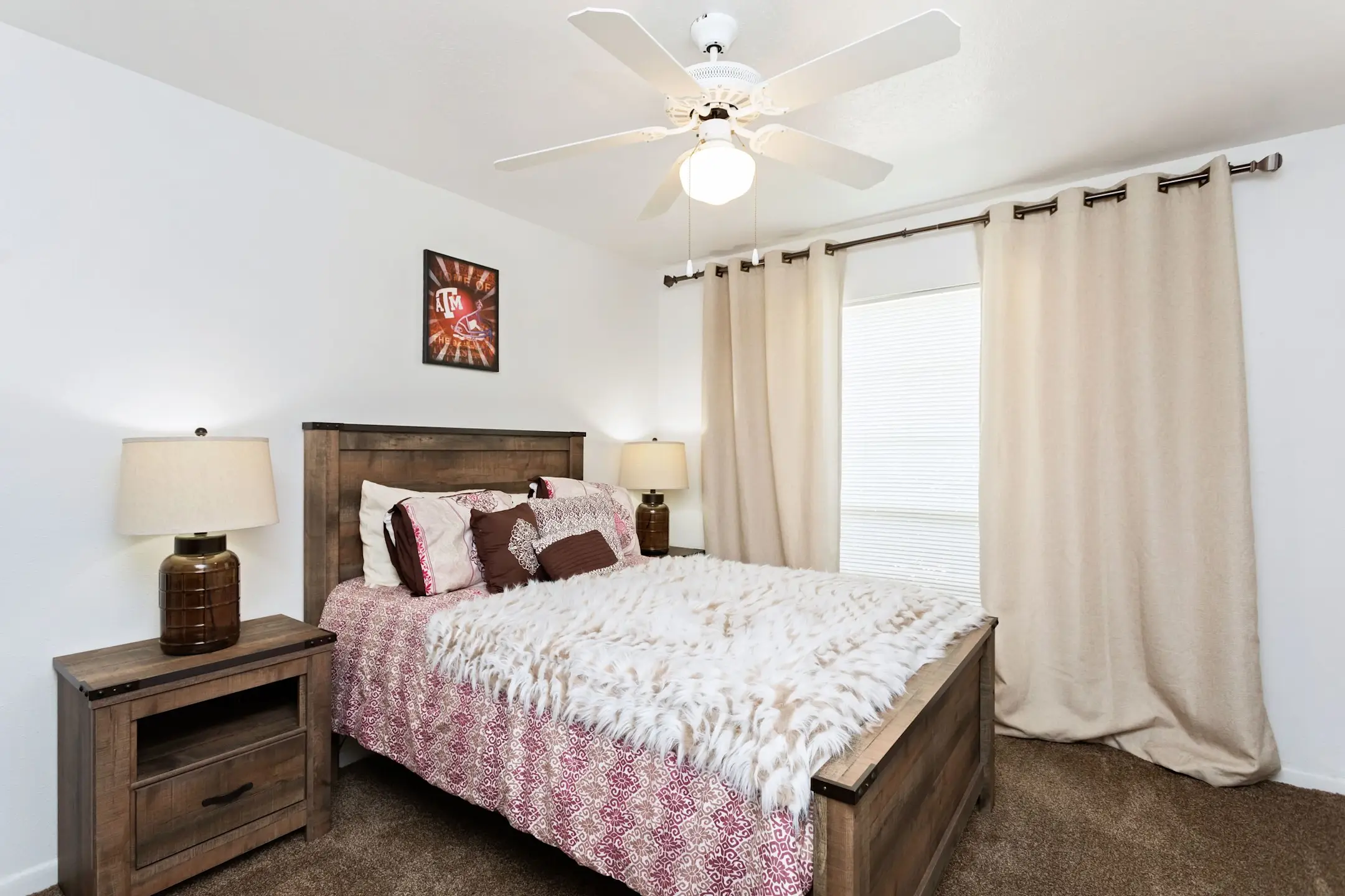 Bedroom - Pepper Tree Apartments - College Station, TX