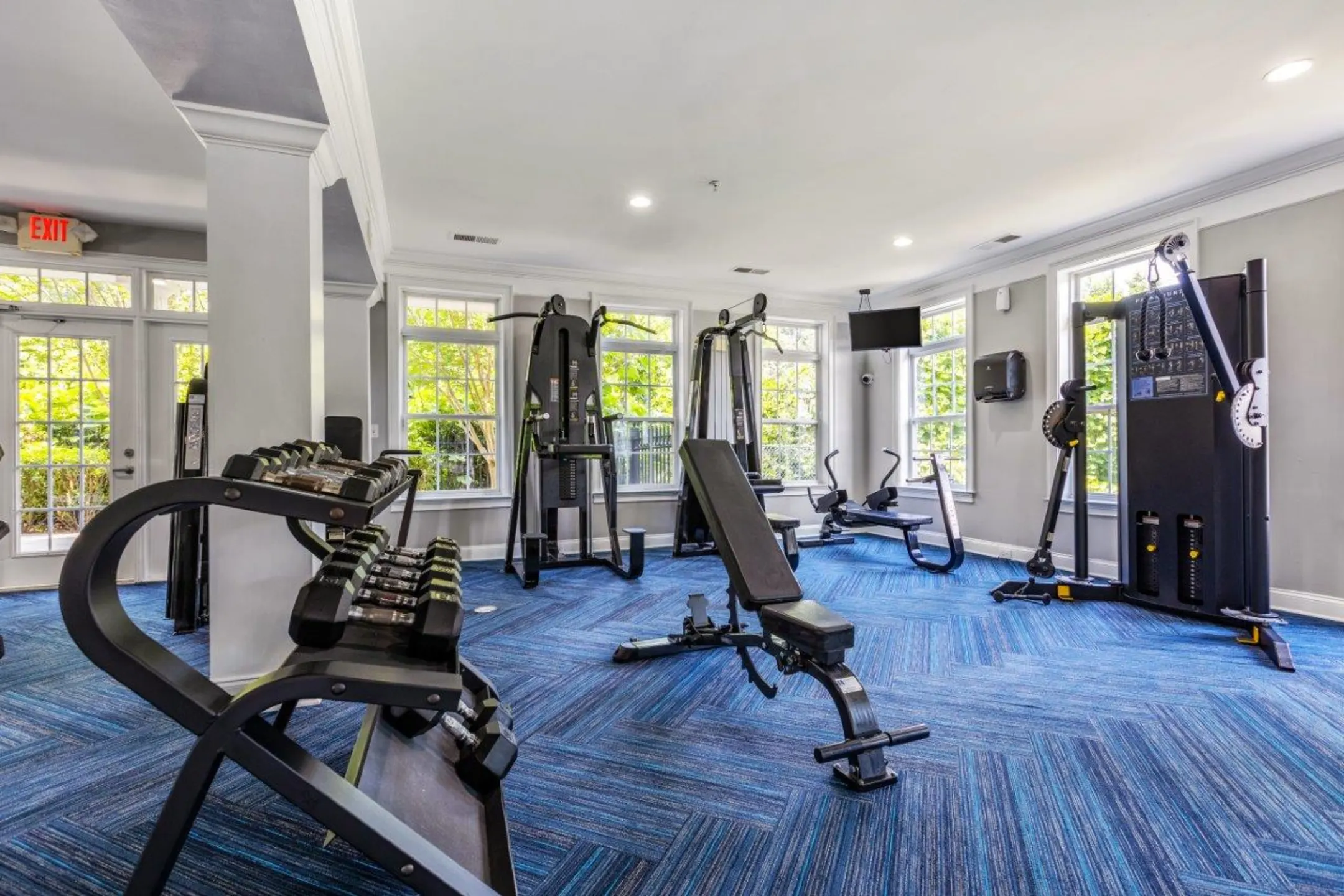 Fitness Weight Room - Worthington Luxury Apartments - Charlotte, NC