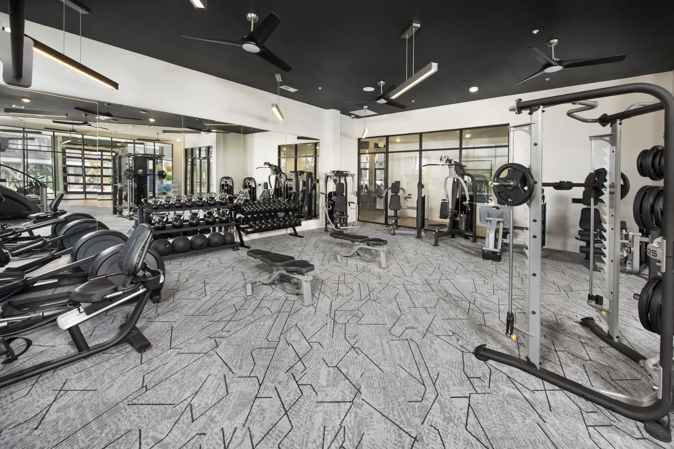 Fitness Weight Room - The Ellington at Oviedo Park - Oviedo, FL