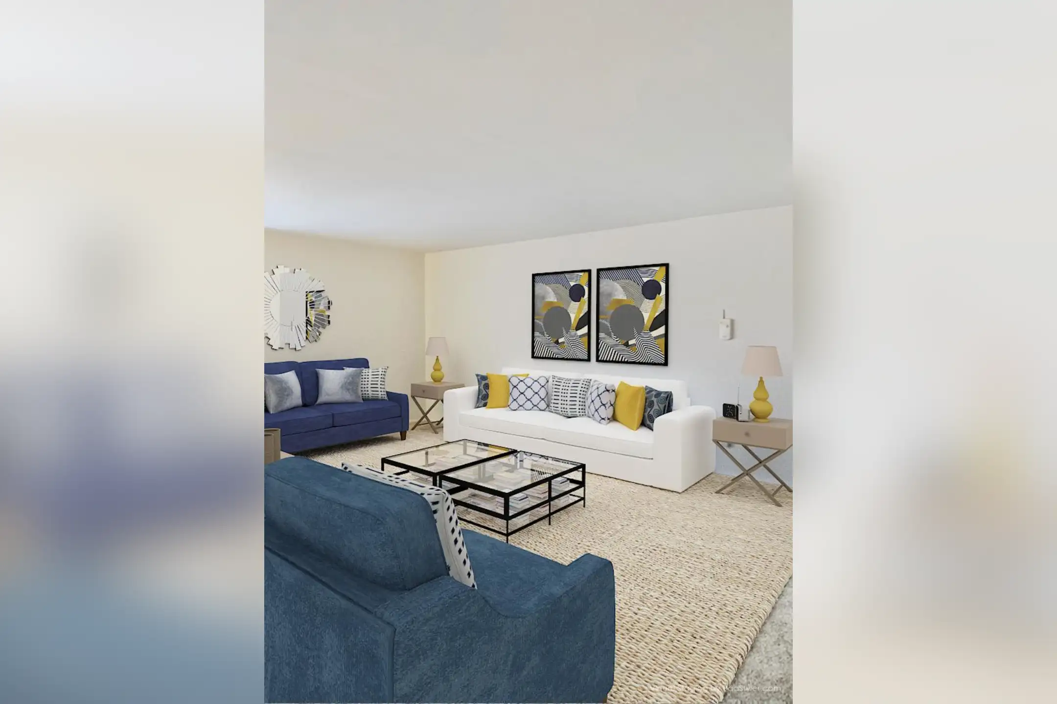 Living Room - The Oaks On Lincoln - Oak Park, MI