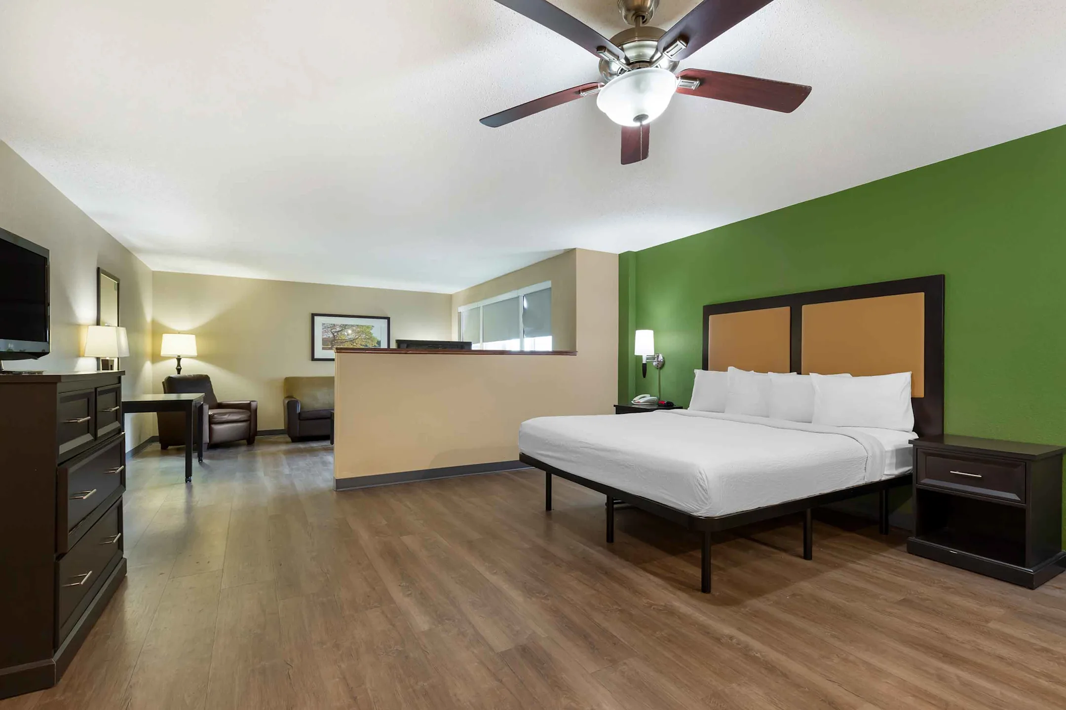 Living Room - Furnished Studio - Washington, D.C. - Springfield - Springfield, VA