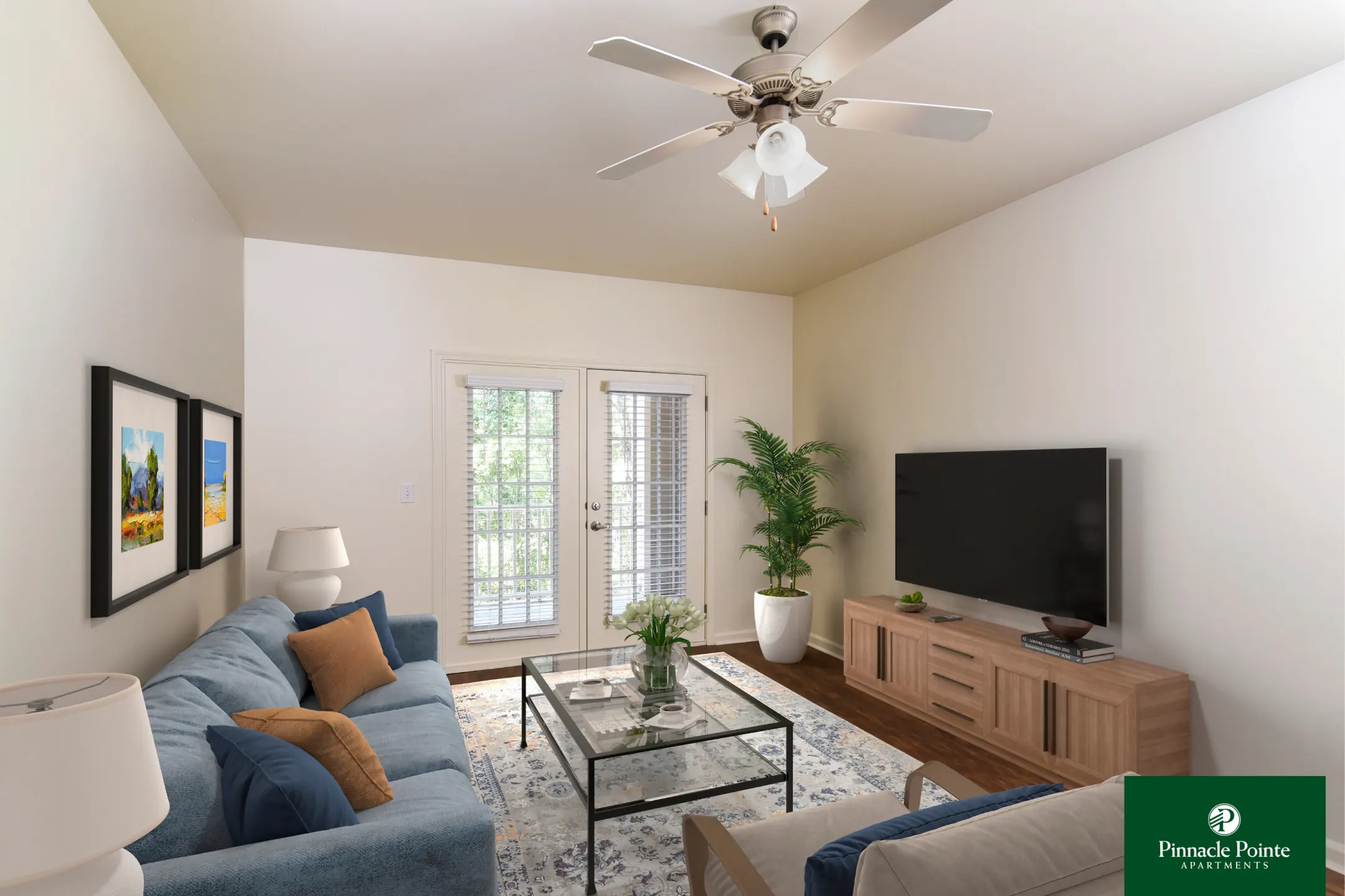 Living Room - Pinnacle Pointe Apartments - Crestview, FL
