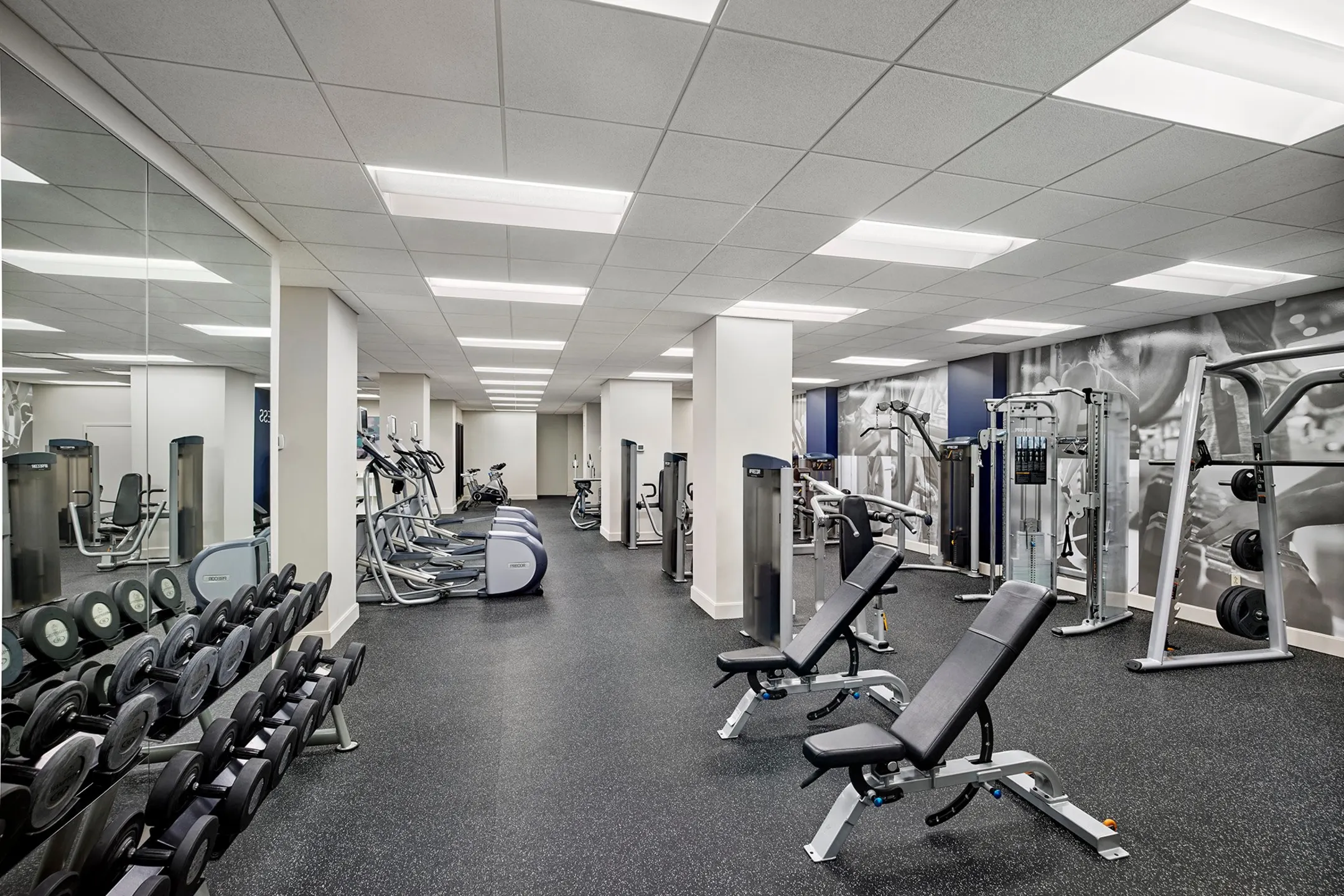 Fitness Weight Room - The Franklin Residences - Philadelphia, PA
