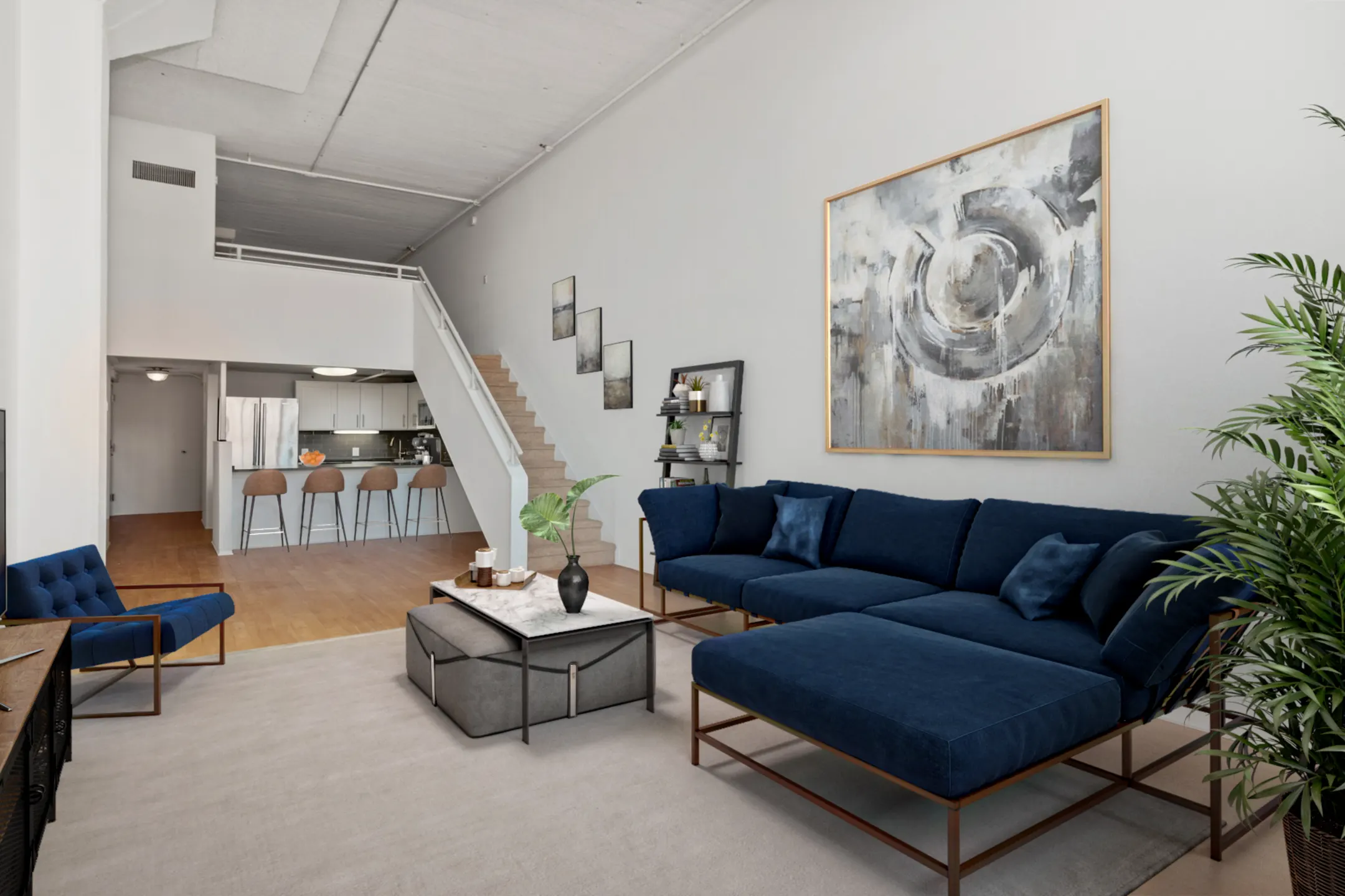 Living Room - The Riverloft Apartment Homes - Philadelphia, PA