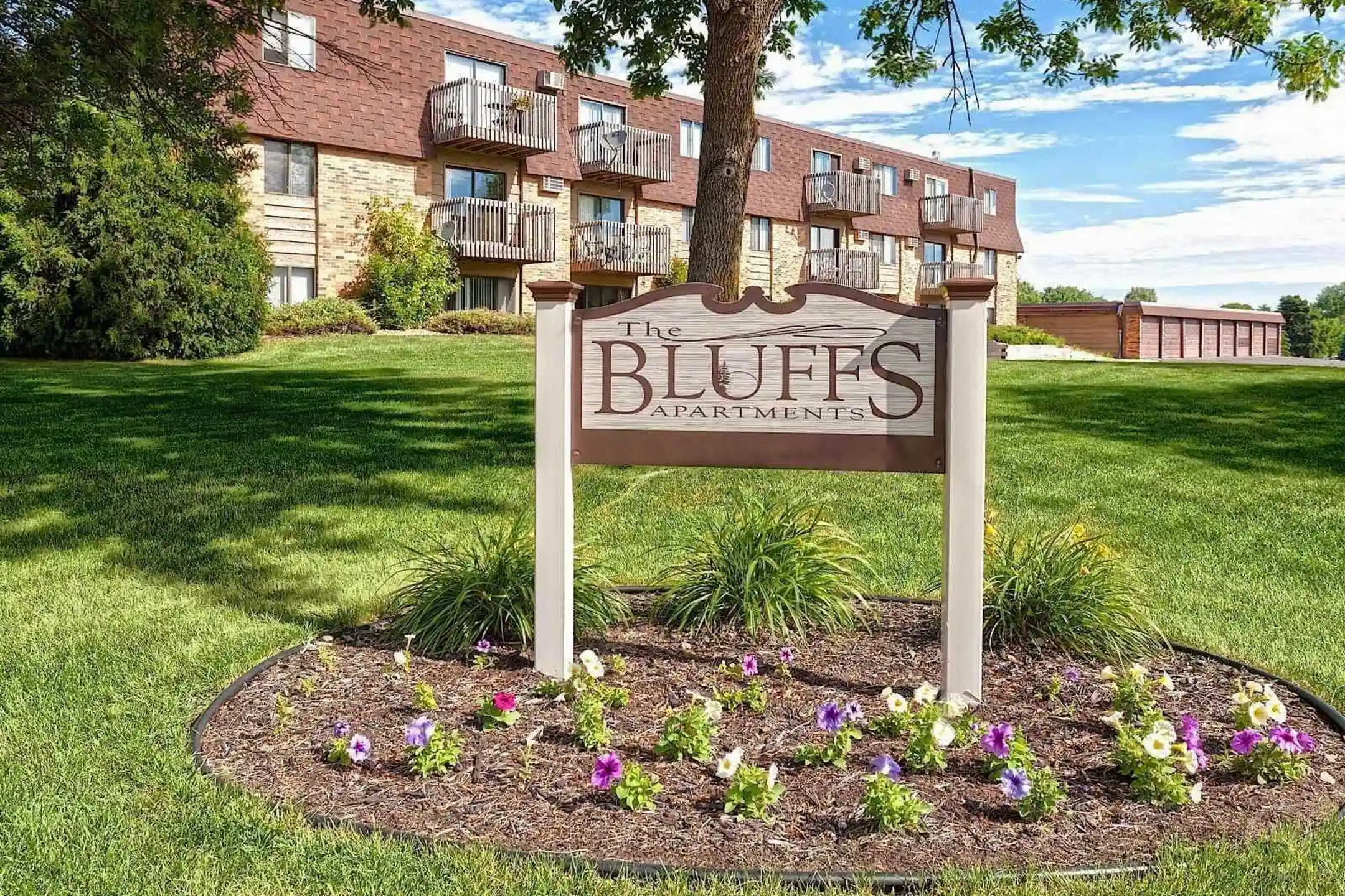 Community Signage - The Bluffs Apartments - Monticello, MN