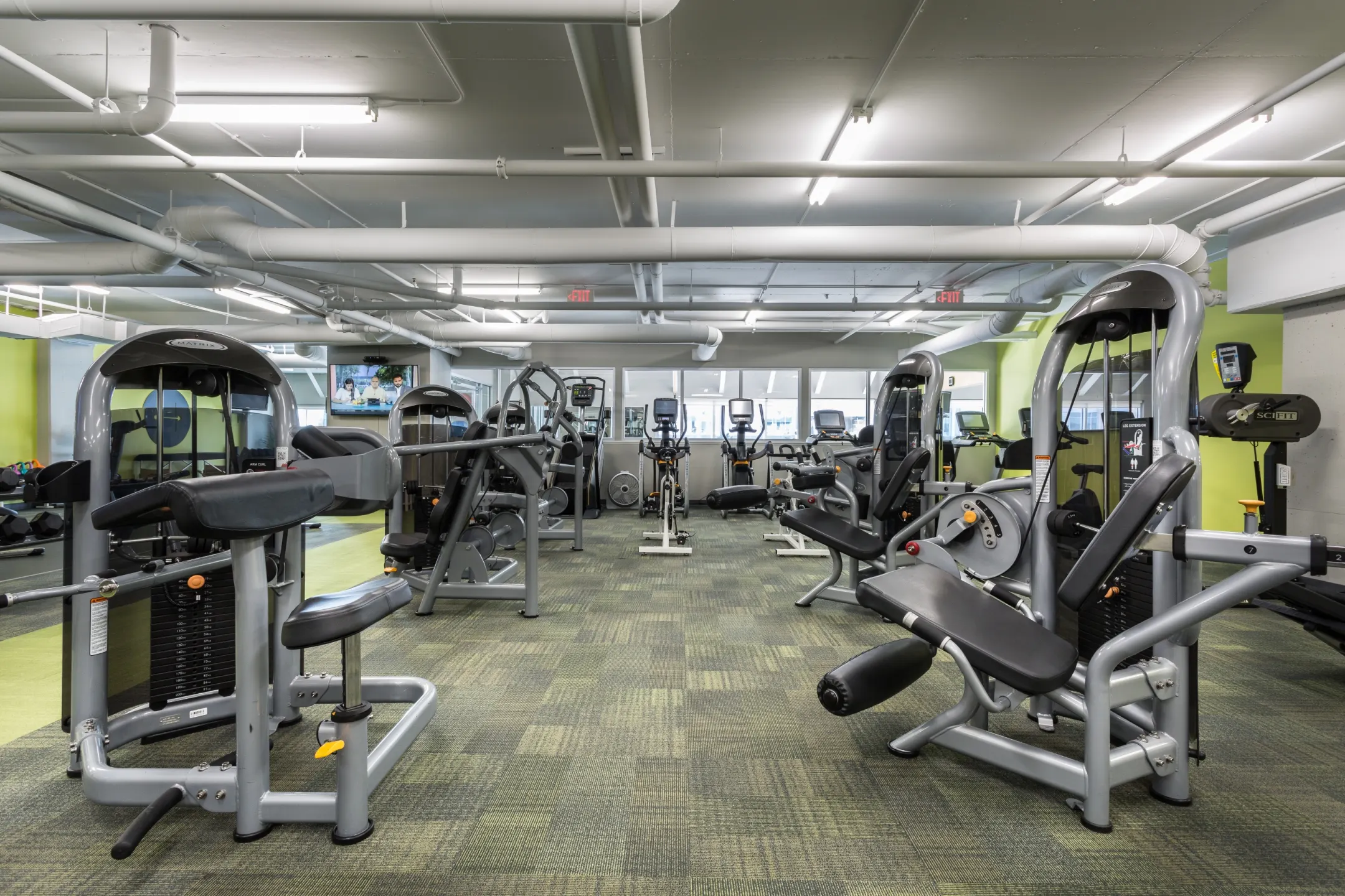 Fitness Weight Room - The Heights at Park Lane - Dallas, TX