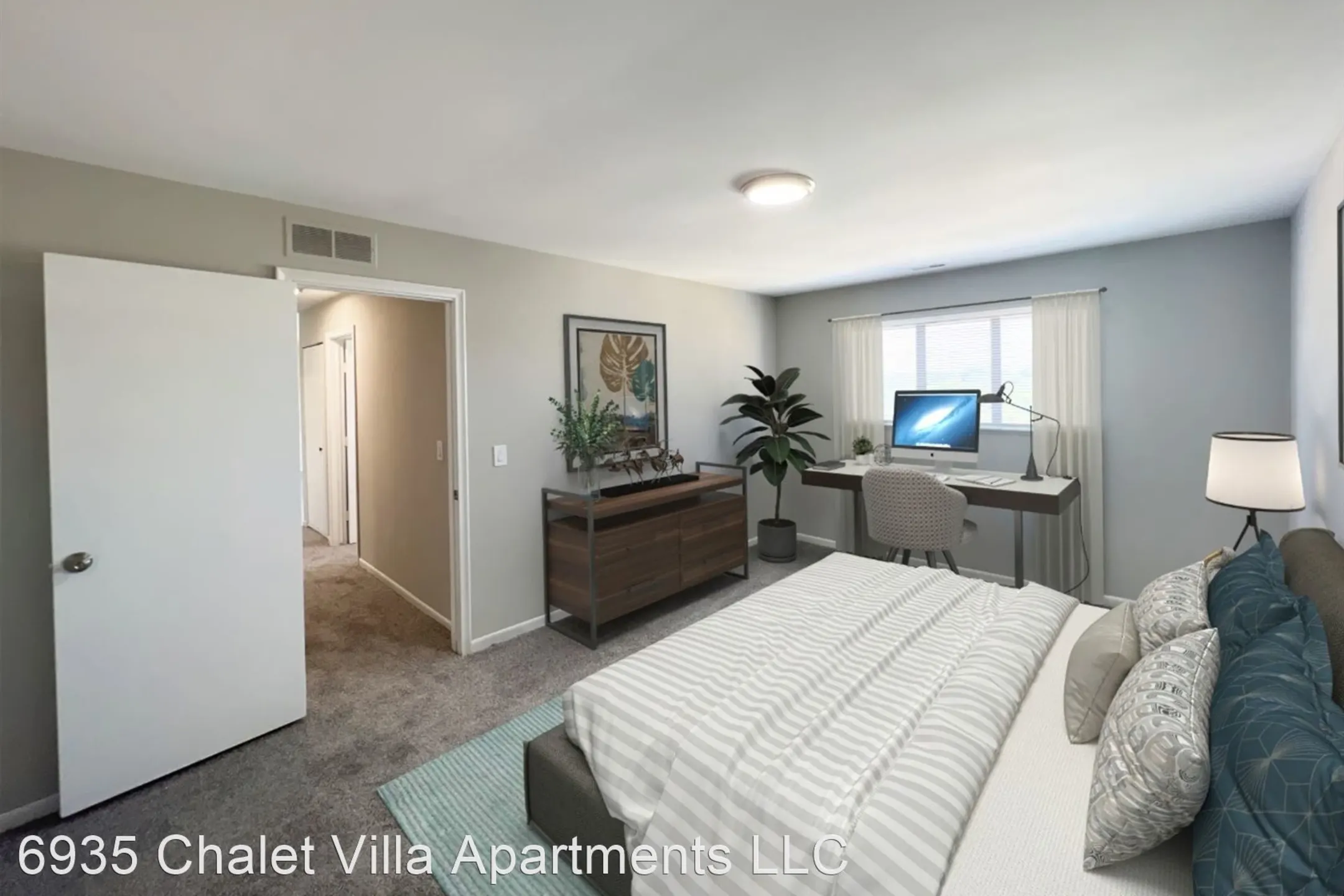 Bedroom - Chalet Villa Apartments - Clarkston, MI