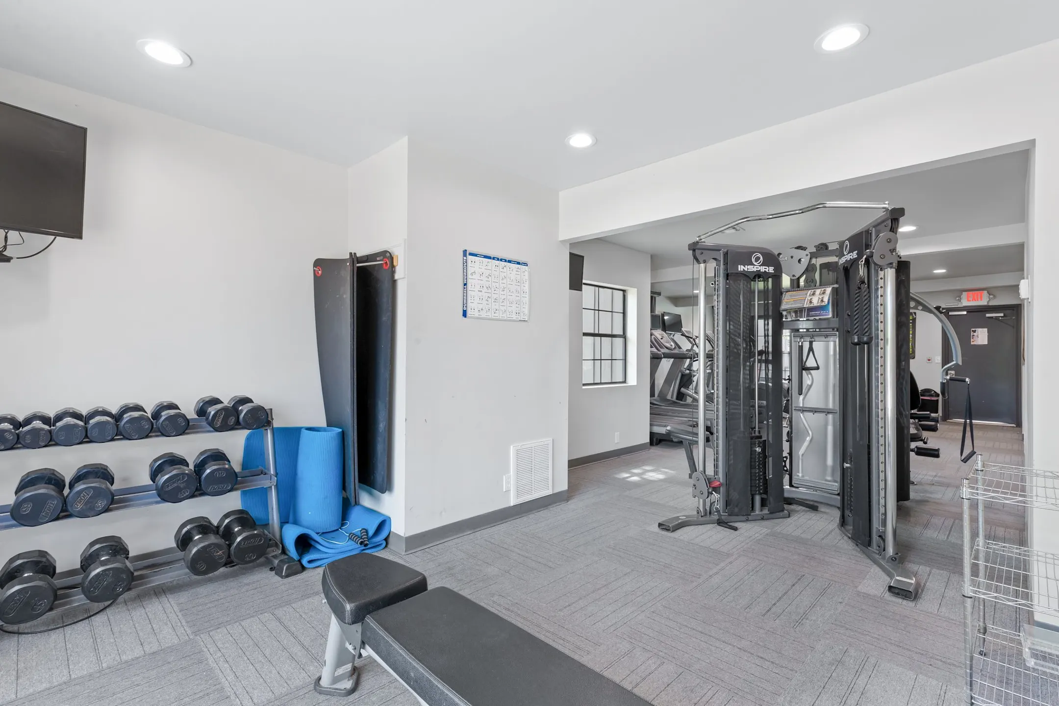 Fitness Weight Room - Crossings at Silver Oak - Tulsa, OK