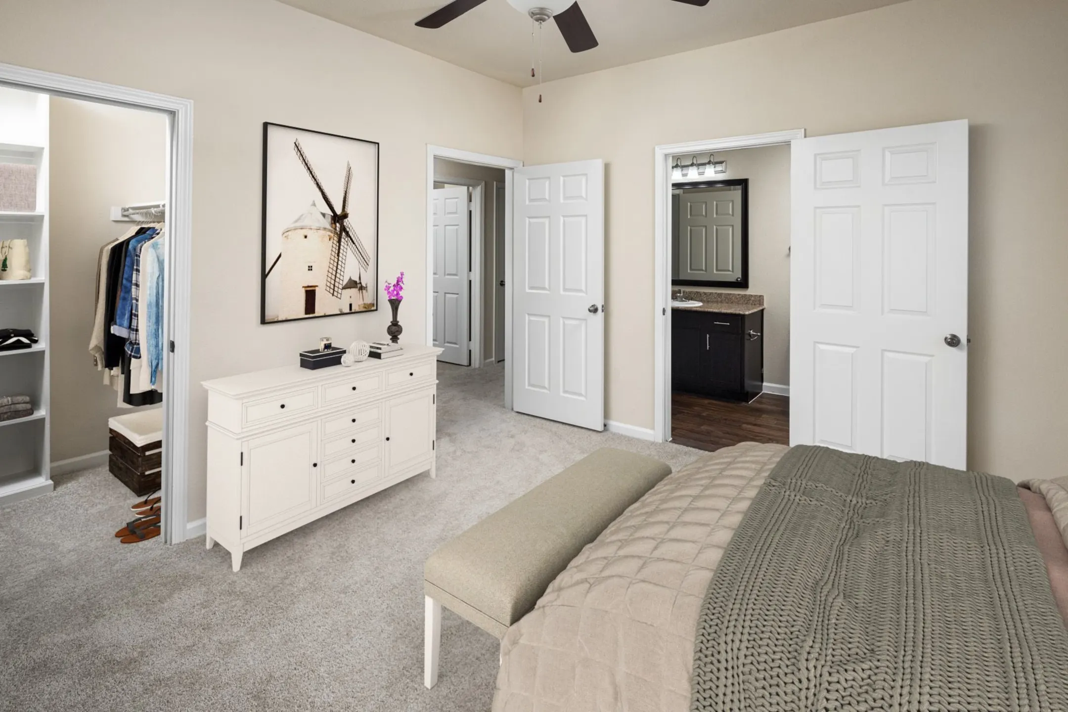 Bedroom - Camden Riverwalk Apartments - Grapevine, TX