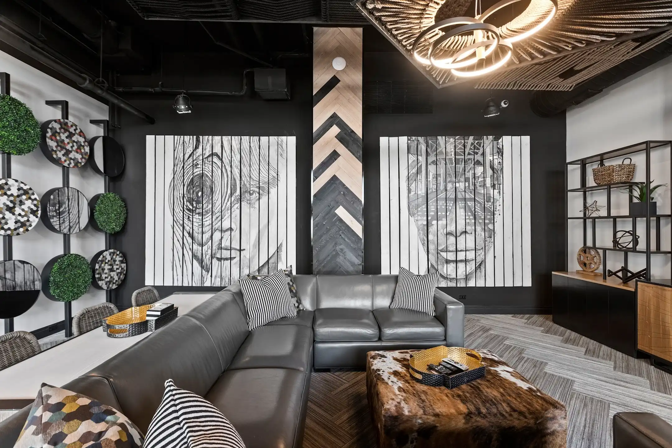 Living Room - Park Michigan Apartments - Chicago, IL