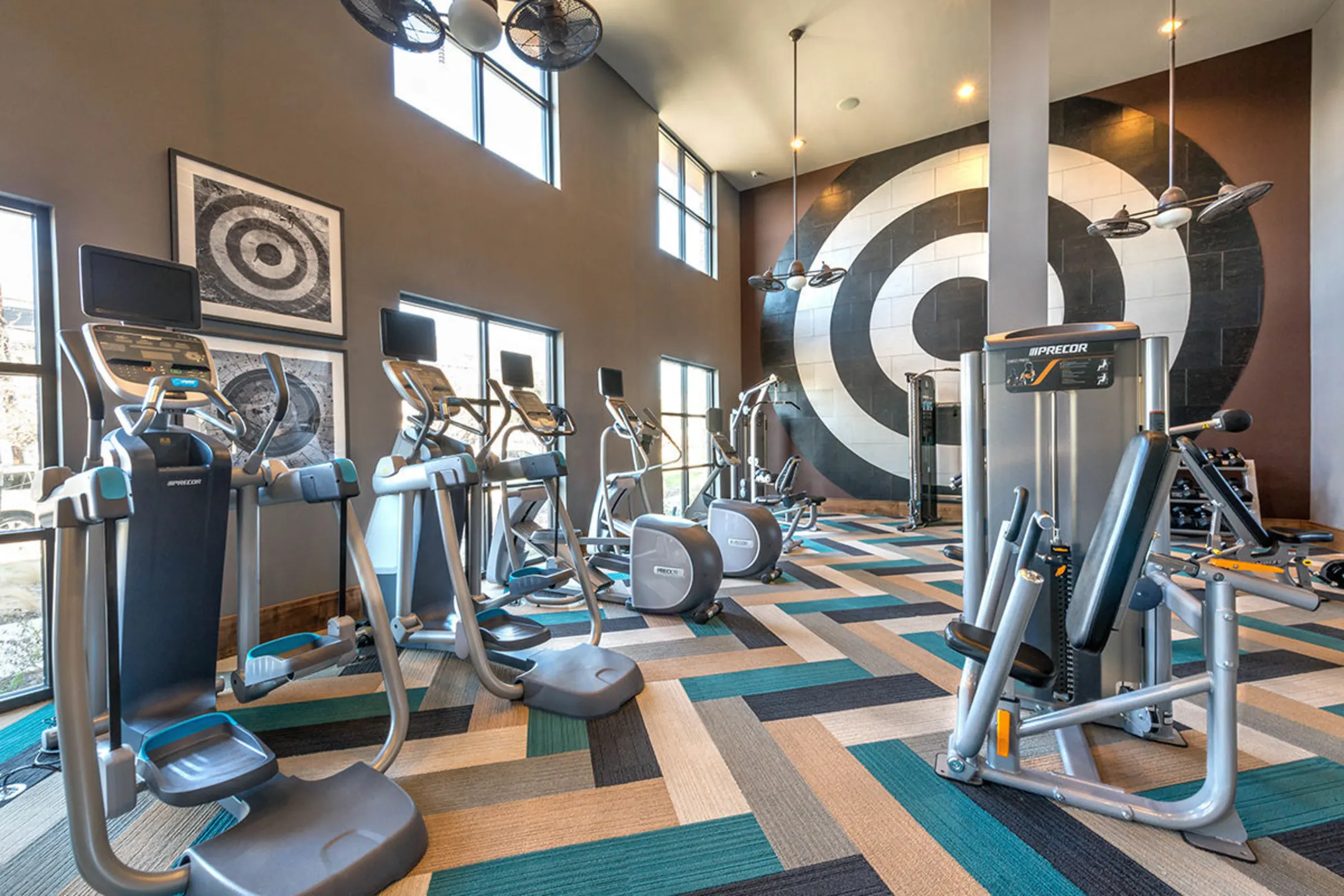 Fitness Weight Room - The Lucas Apartments - Dallas, TX