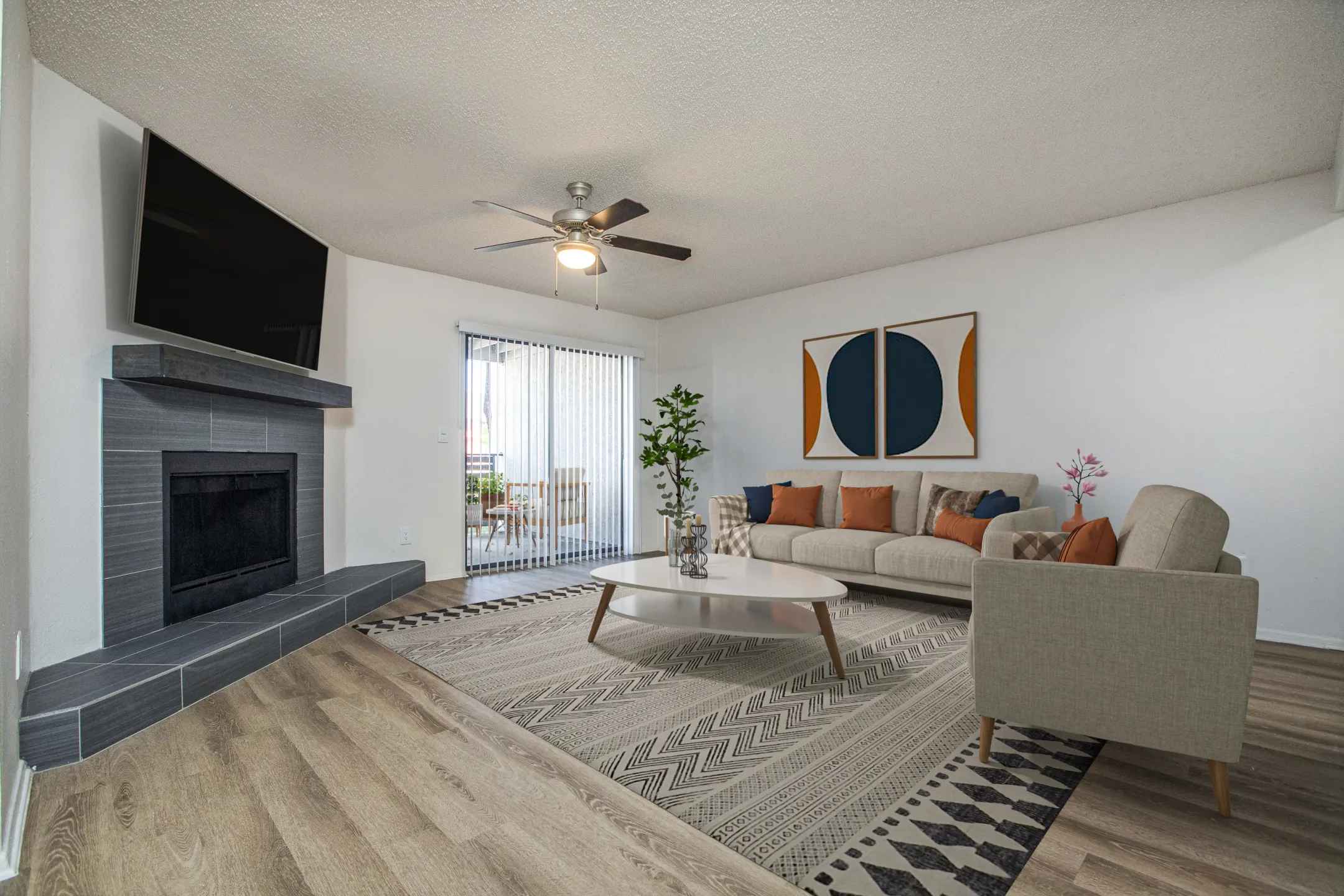 Living Room - Presidio Apartments - Allen, TX