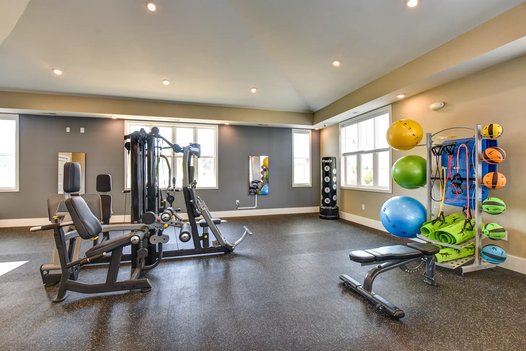 Fitness Weight Room - Chase Creek Apartment Homes - Huntsville, AL