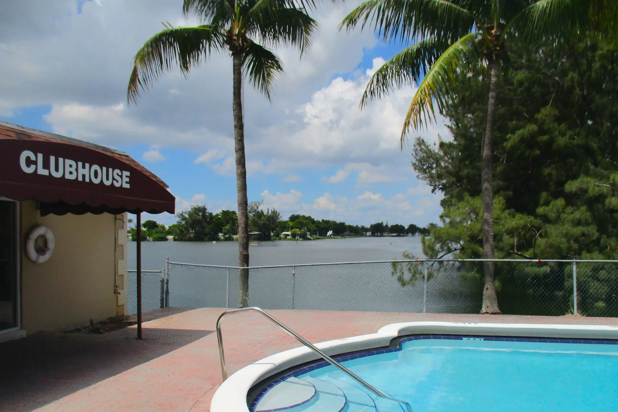 Pool - Lake Villa Apartments - Hallandale Beach, FL