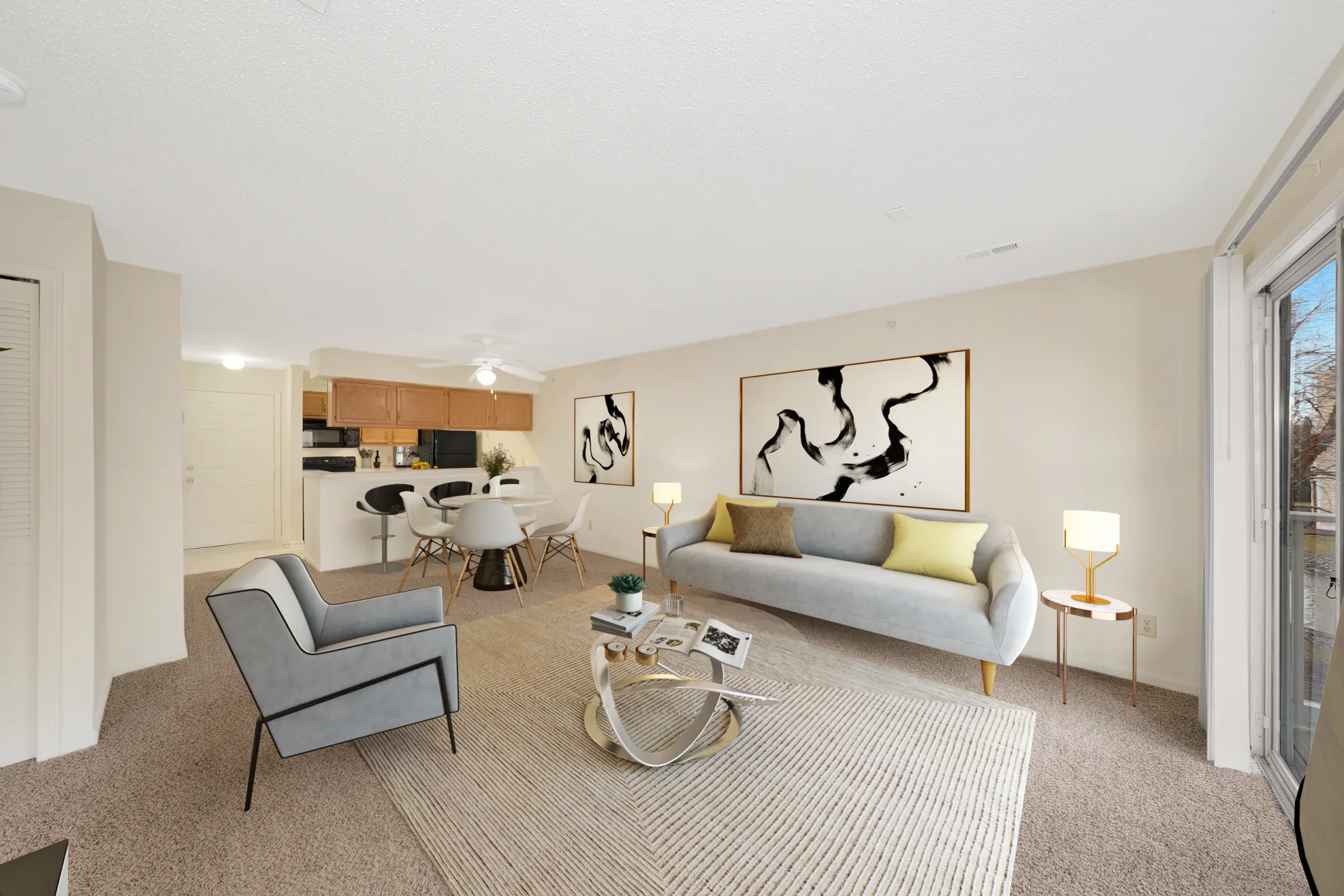 Living Room - WaterFront Apartments - Virginia Beach, VA