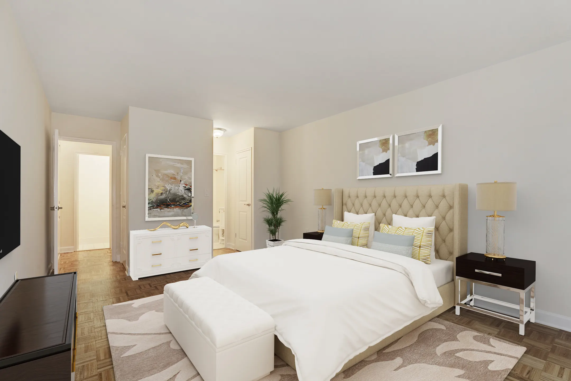 Bedroom - Hamilton Court Apartments - Morristown, NJ