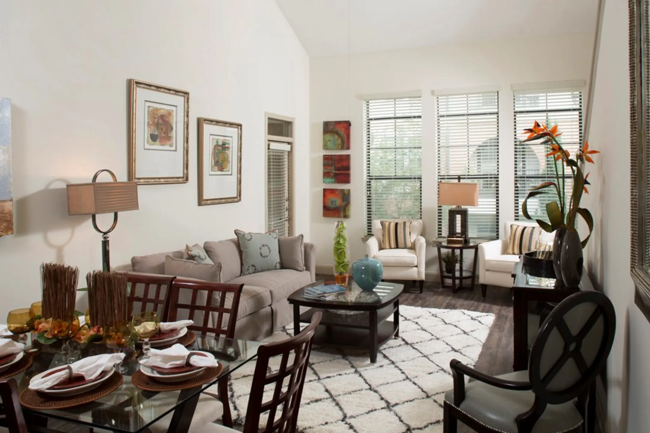 Living Room - 77060 Luxury Properties - Houston, TX