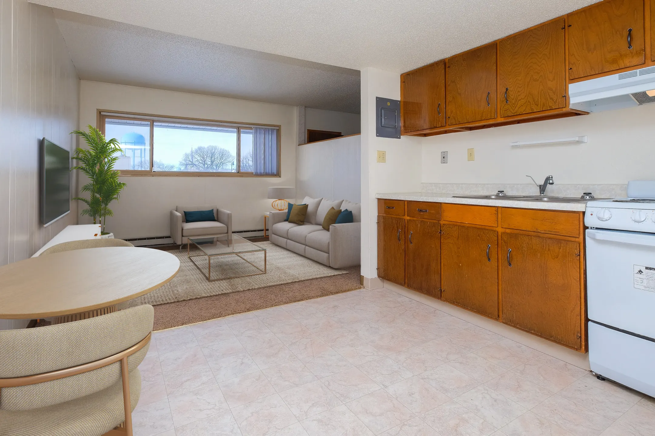 Living Room - Luxford Court Apartment Community - Fargo, ND