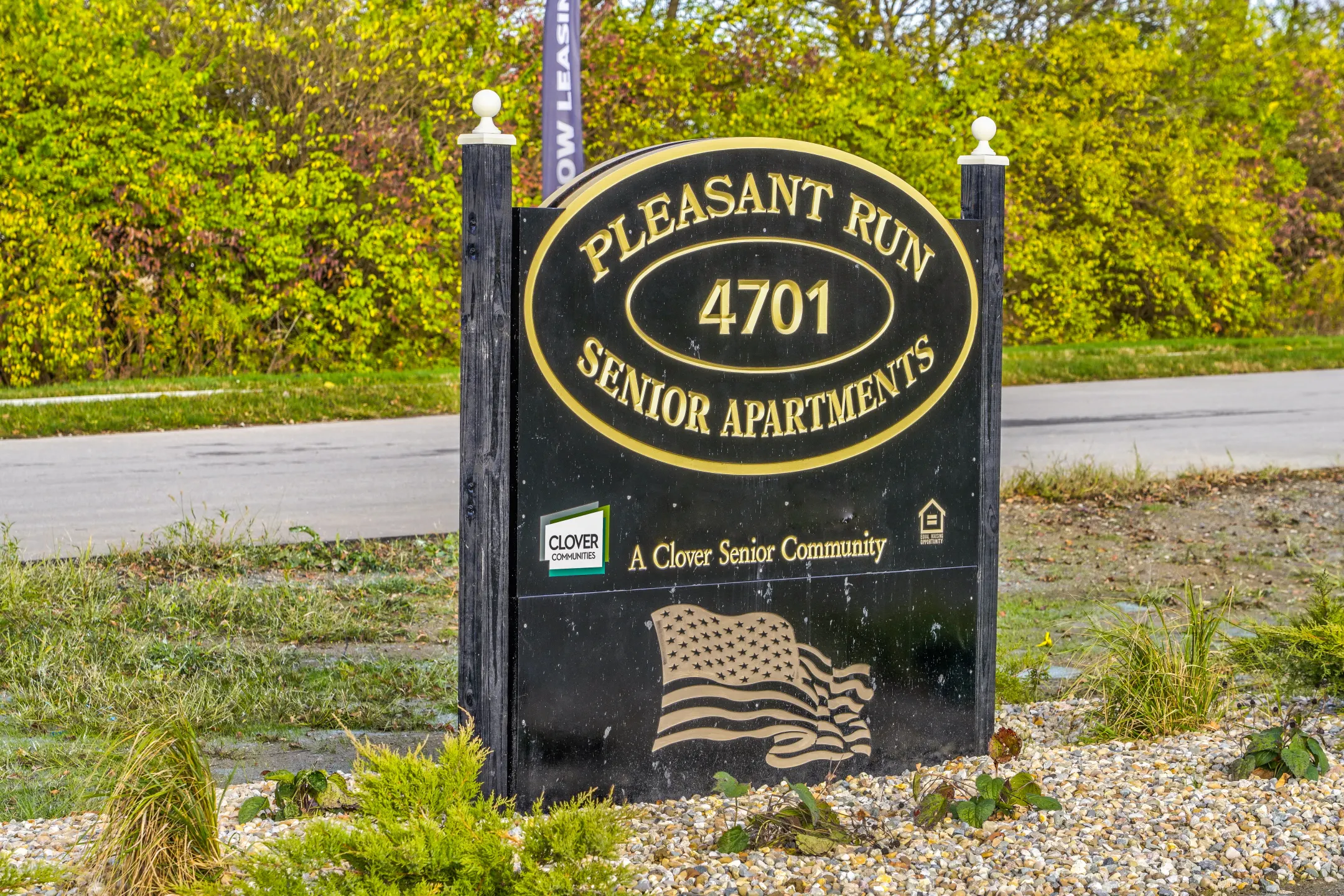 Community Signage - Pleasant Run Senior Apartments - Indianapolis, IN