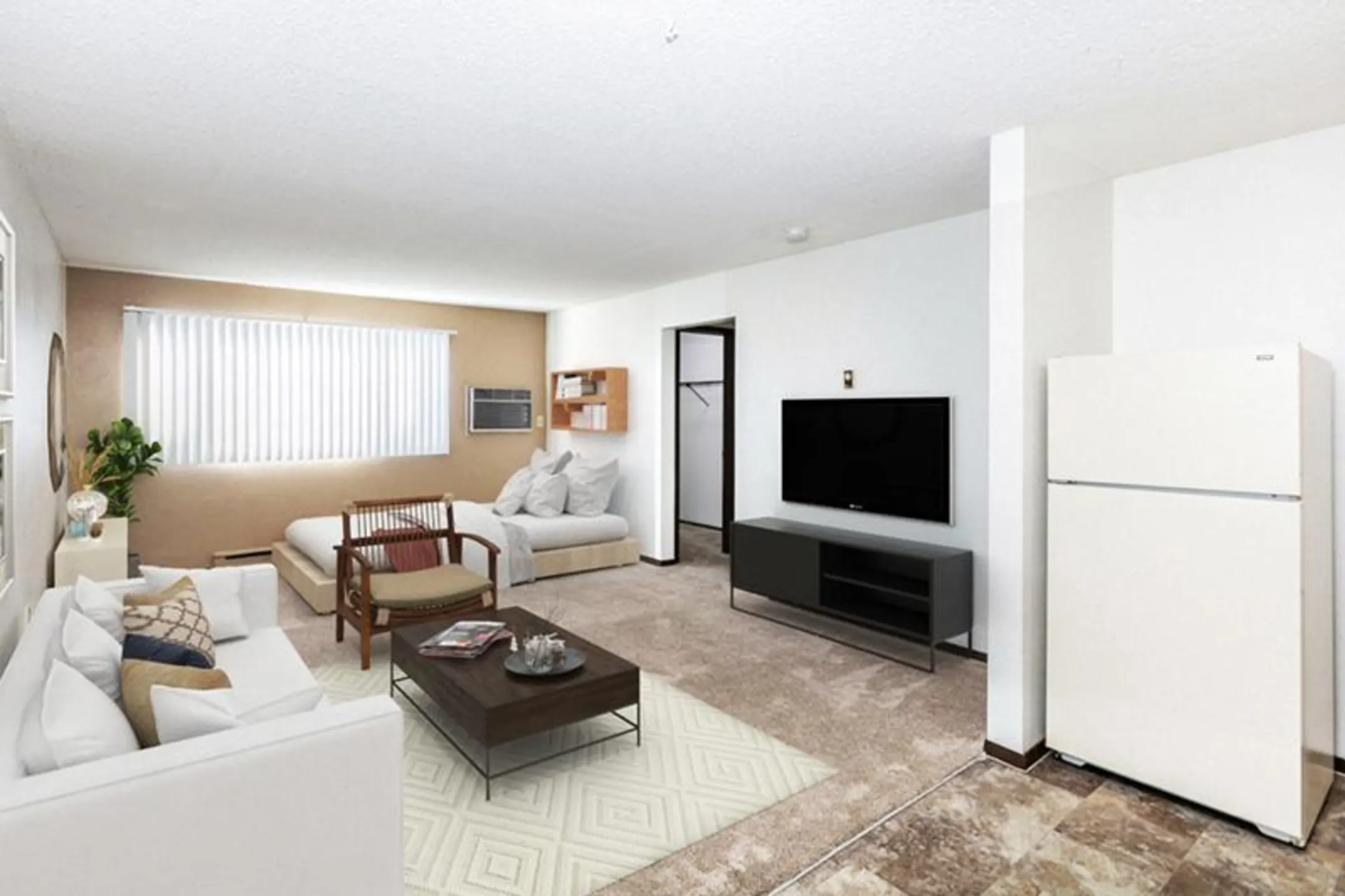 Living Room - Foxhill Apartments - Casper, WY