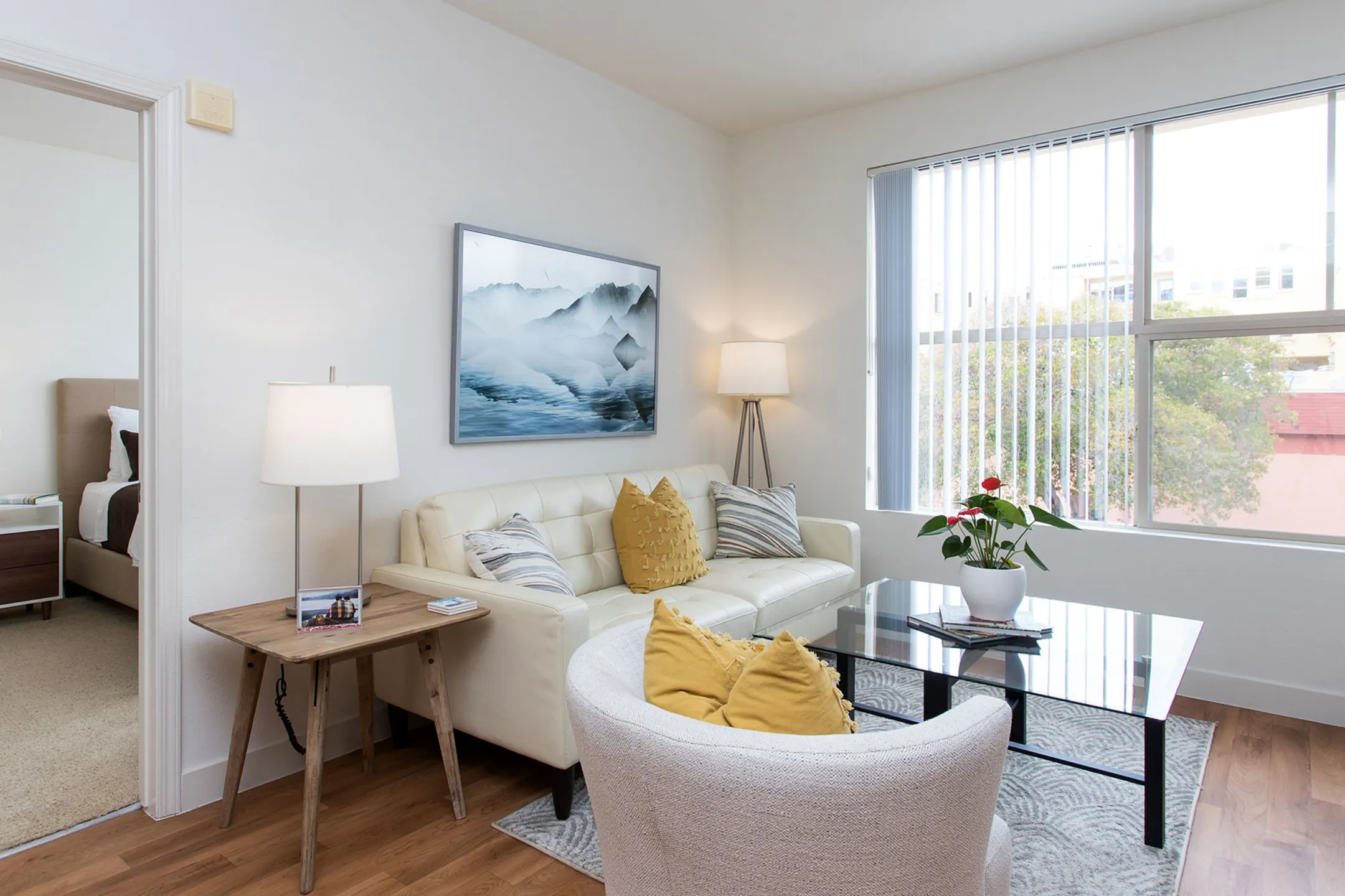 Living Room - 1010 Pacific Apartments - Santa Cruz, CA