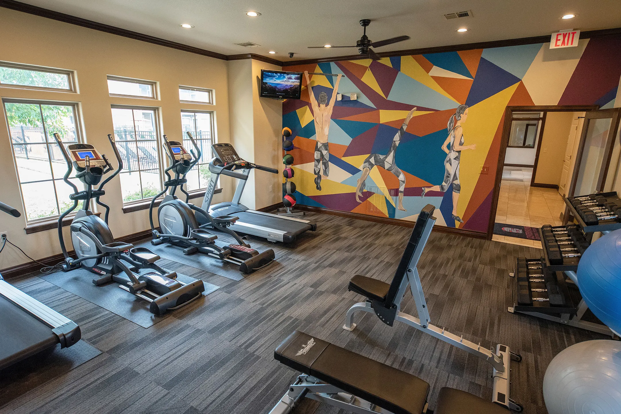 Fitness Weight Room - Centerstone Apartments - Conway, AR