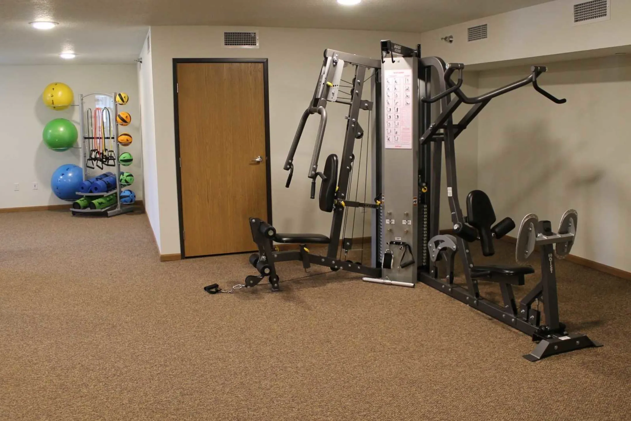 Fitness Weight Room - Hilltop Apartments Senior Living - Des Moines, IA