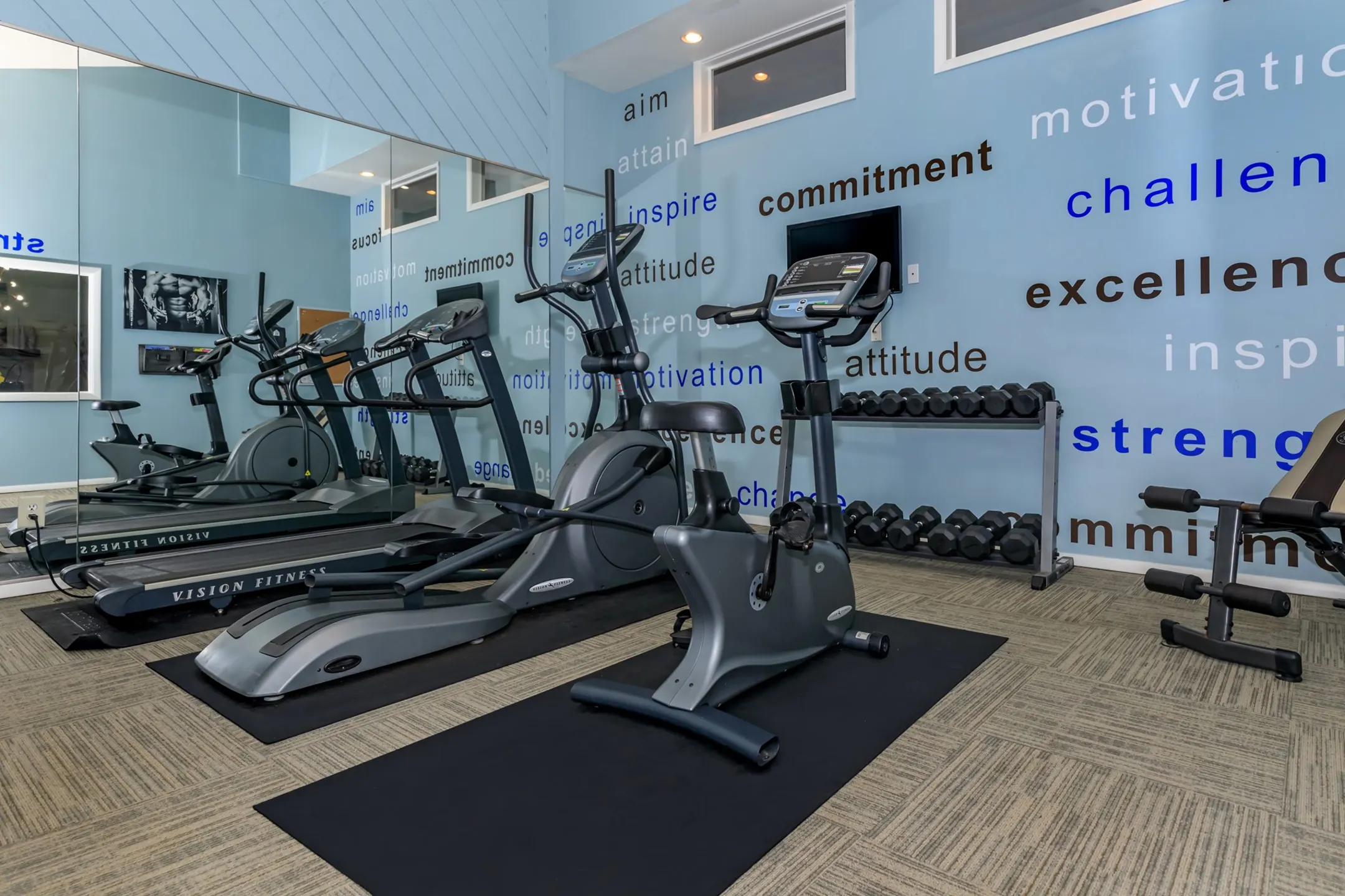 Fitness Weight Room - The Preserve at Allisonville - Indianapolis, IN