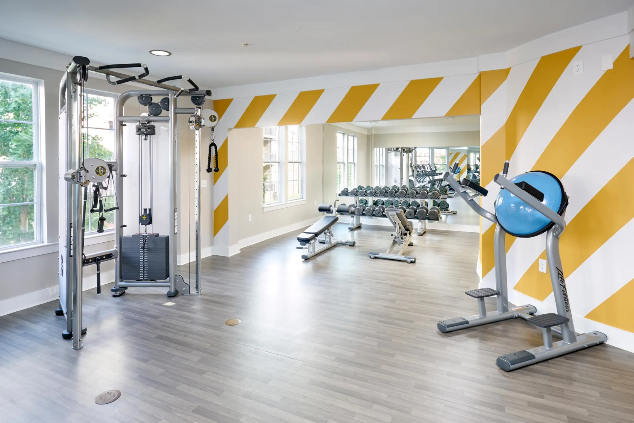 Fitness Weight Room - The Quarters at Towson Town Center Apartments - Towson, MD