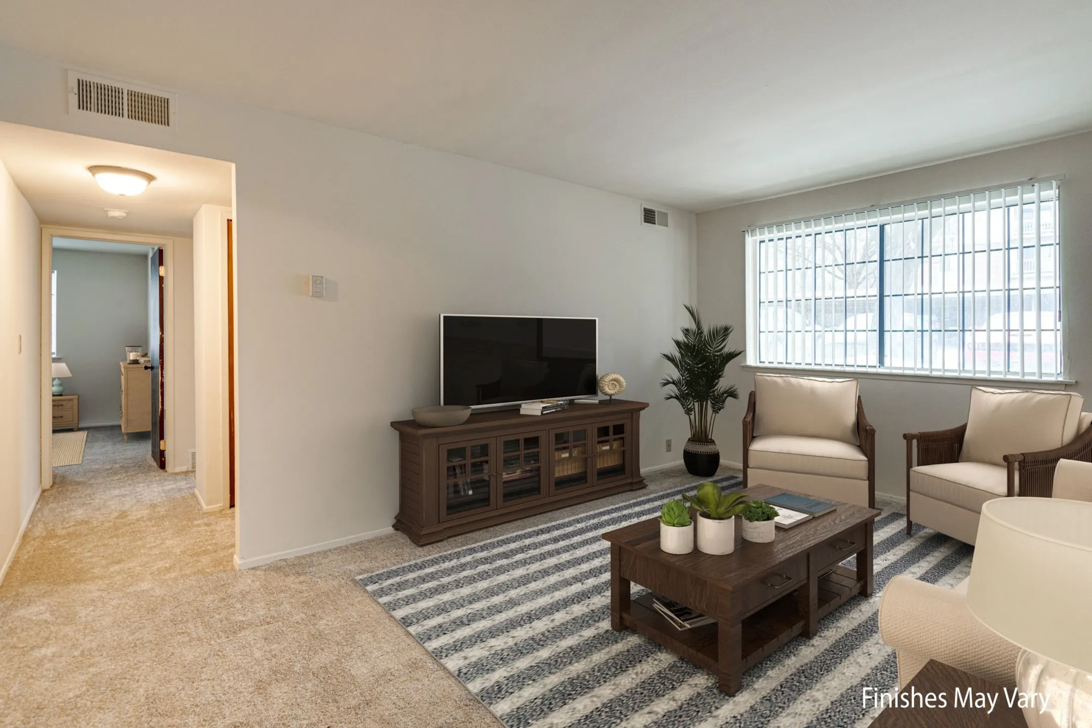 Living Room - Laurel Woods Apartments - Greenville, SC