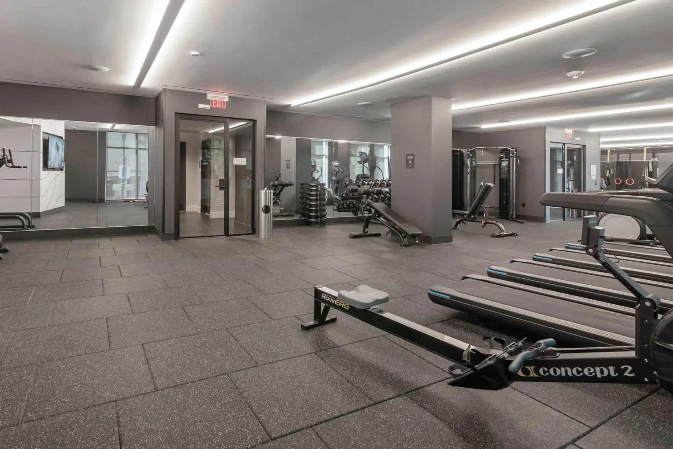 Fitness Weight Room - The Edge Apartments - Bethesda, MD