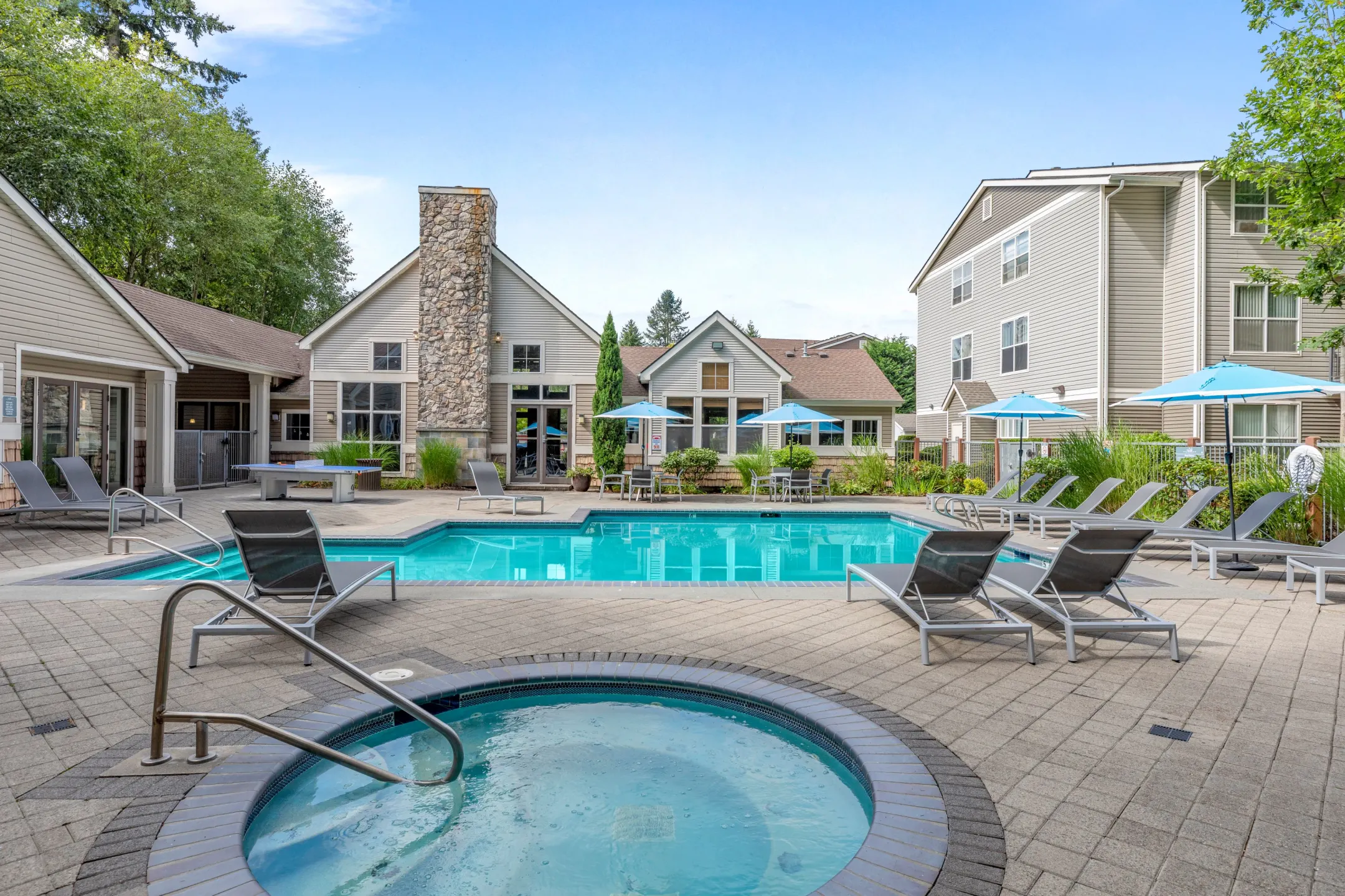 Pool - WildReed Apartments - Everett, WA