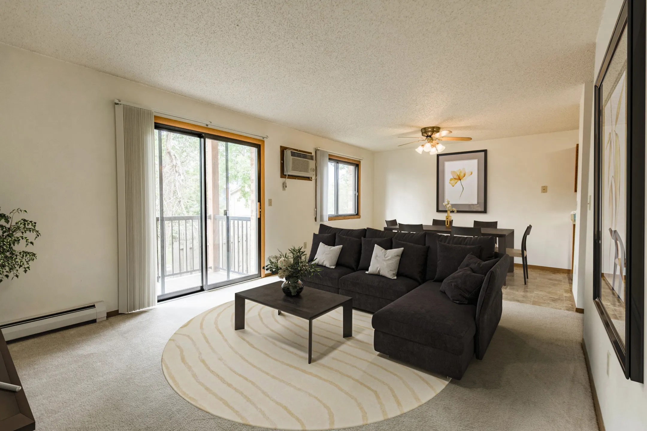 Living Room - Sierra Ridge Apartments - Bismarck, ND