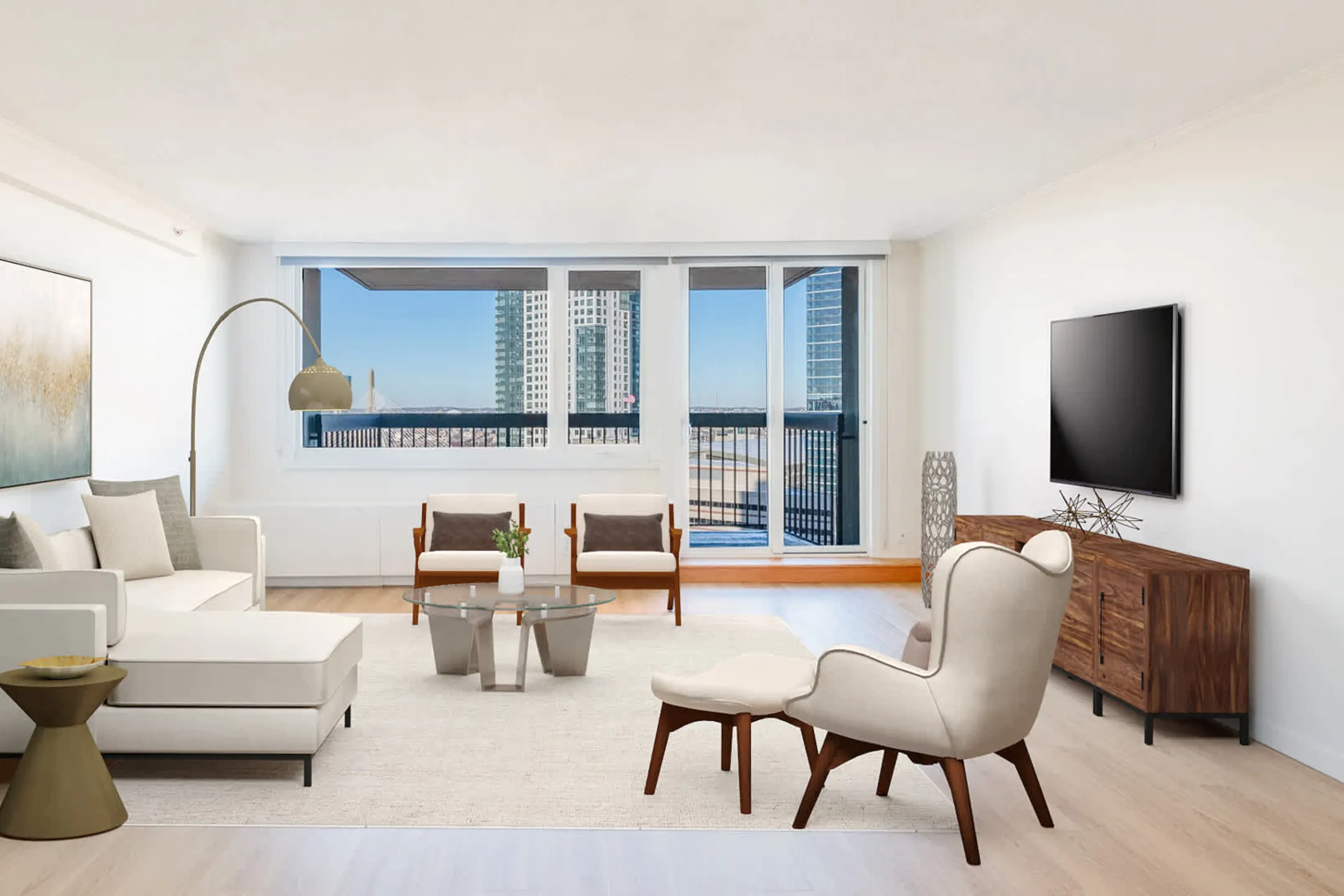 Living Room - The Towers at Longfellow - Boston, MA