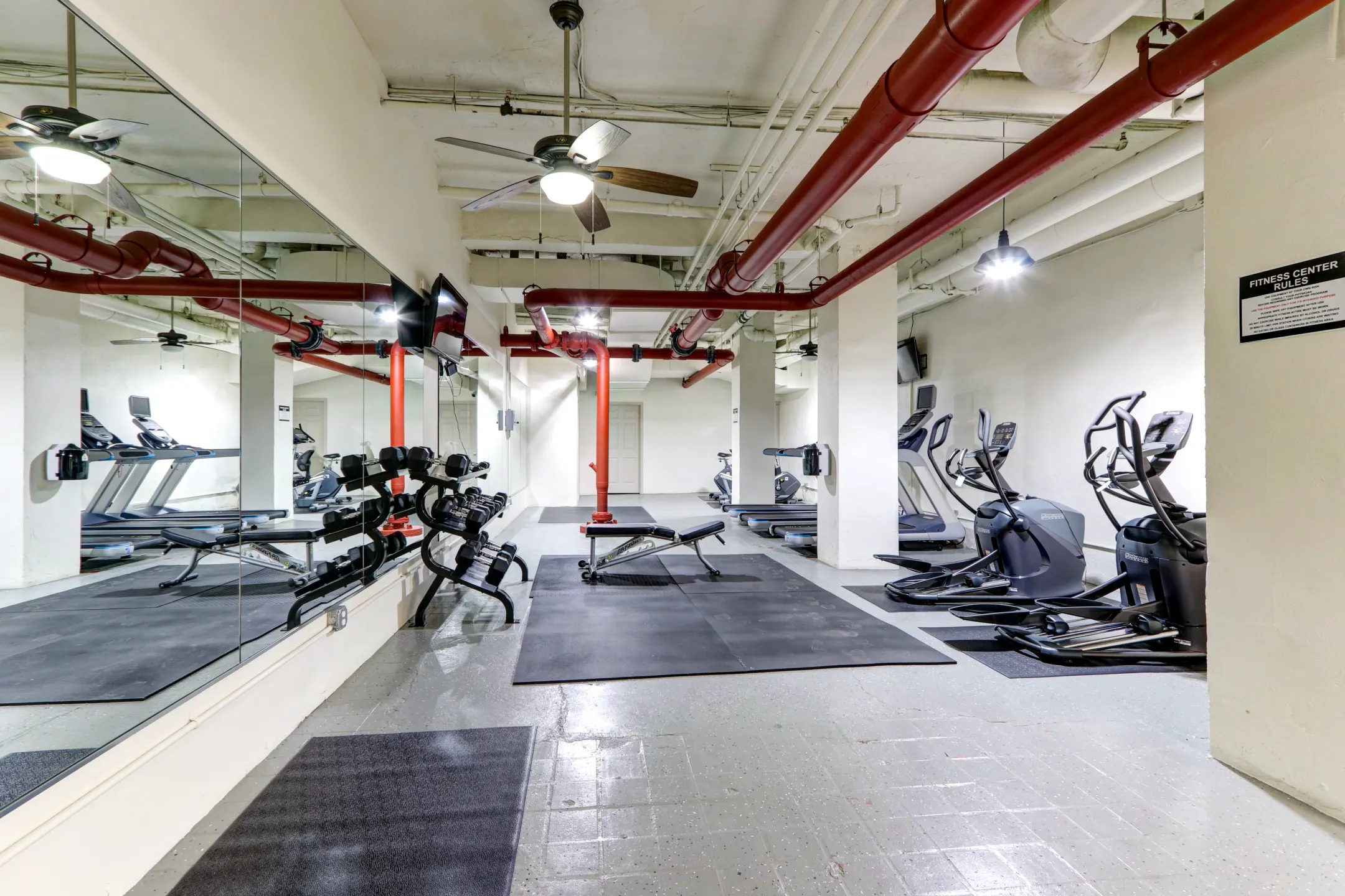 Fitness Weight Room - The Roosevelt Building - Pittsburgh, PA