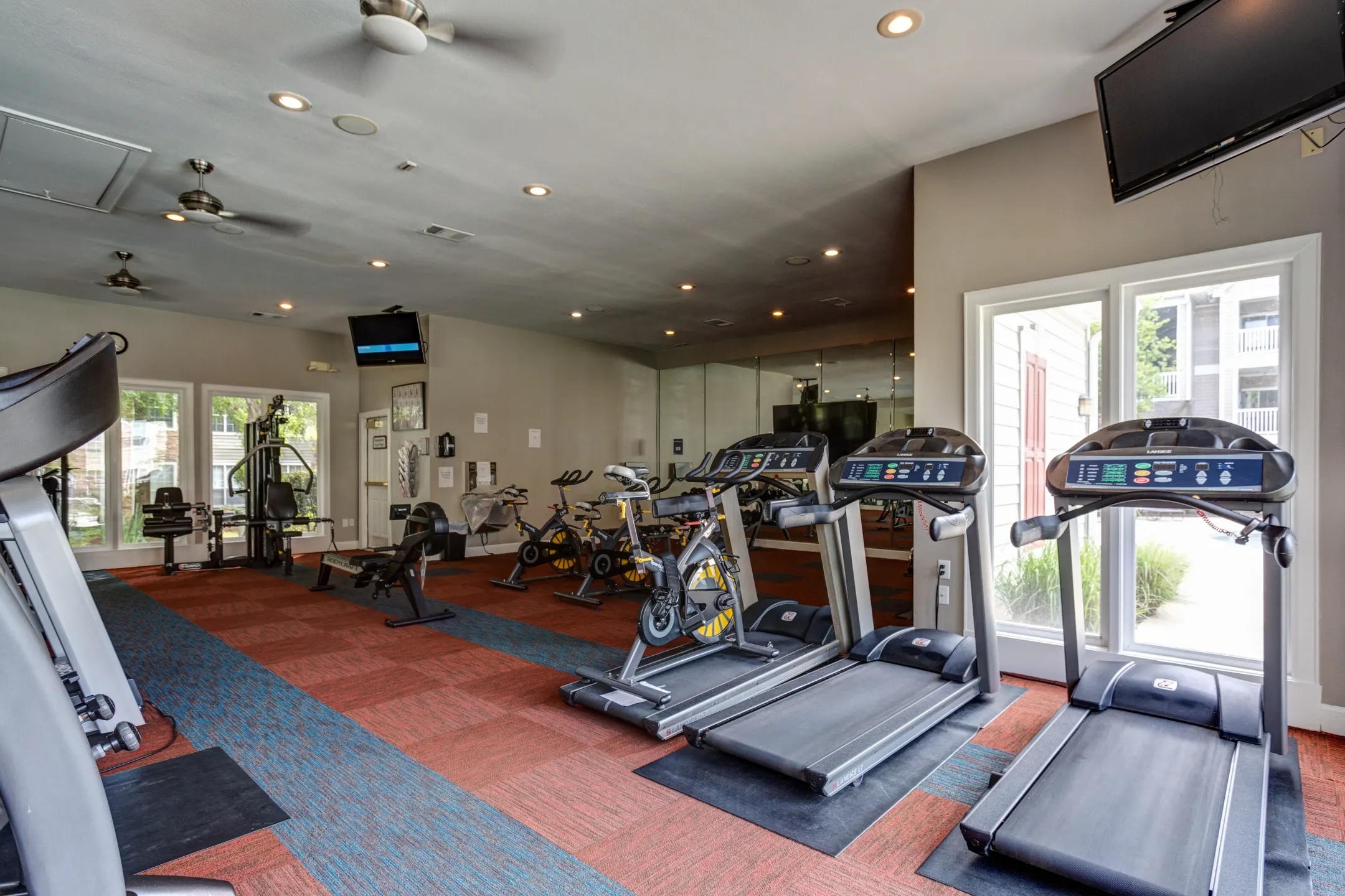 Fitness Weight Room - Lodge at Southpoint Apartments - Durham, NC