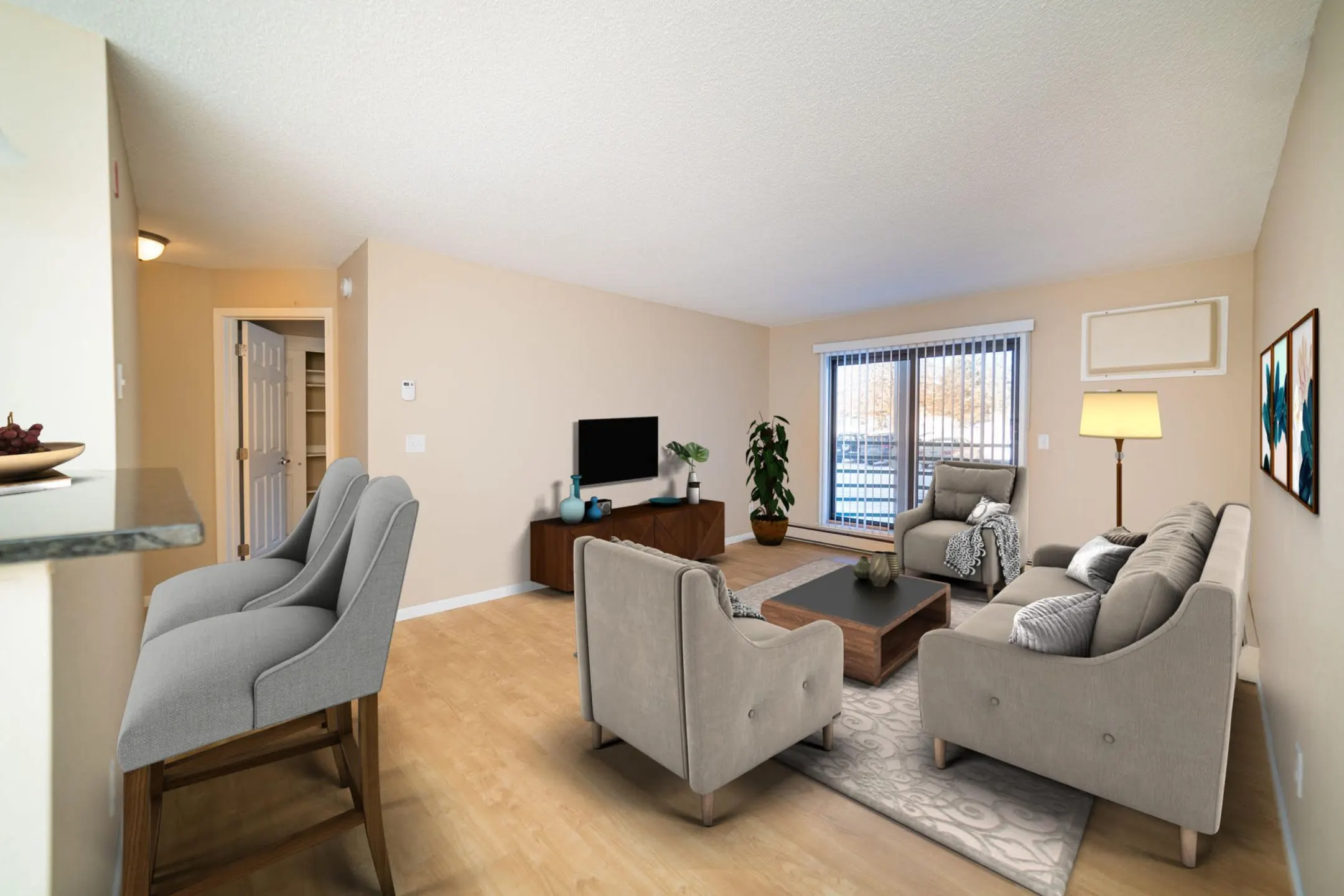 Living Room - Sterling Ponds Apartments - Eden Prairie, MN