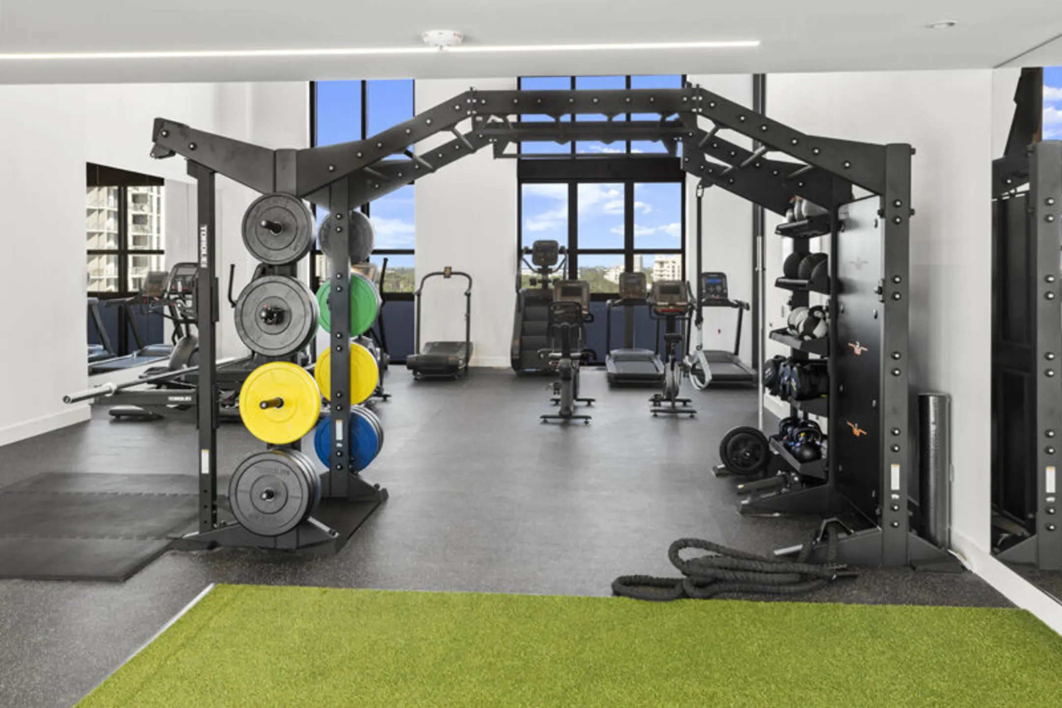 Fitness Weight Room - Grove Central Residences - Miami, FL